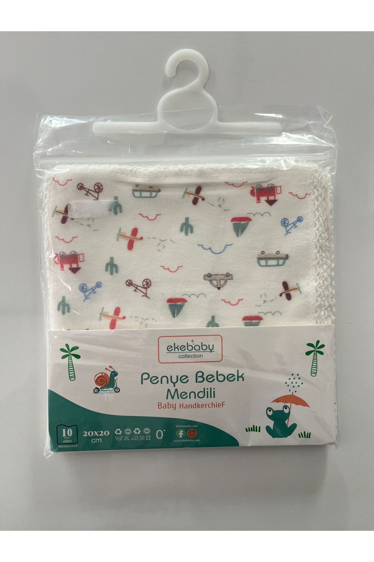 MBK GARDEN Yenidoğan Bebek Ağız Mendili & Bezi 10'lu Paket