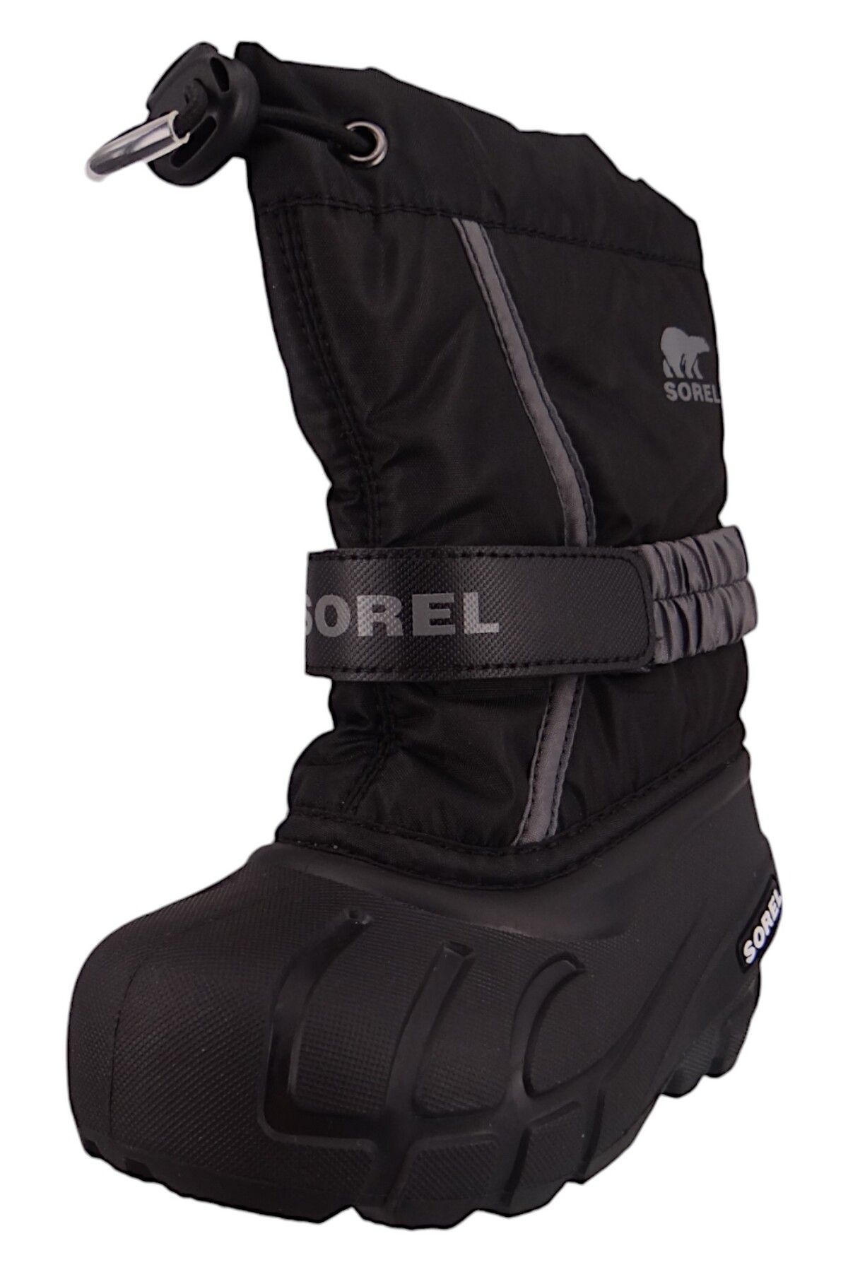 Sorel-Kinder Stiefel Winterschuhe Flurry 2114082 Schwarz 016 Black mit Wasserdichtem Thermogummi & 2,5 1