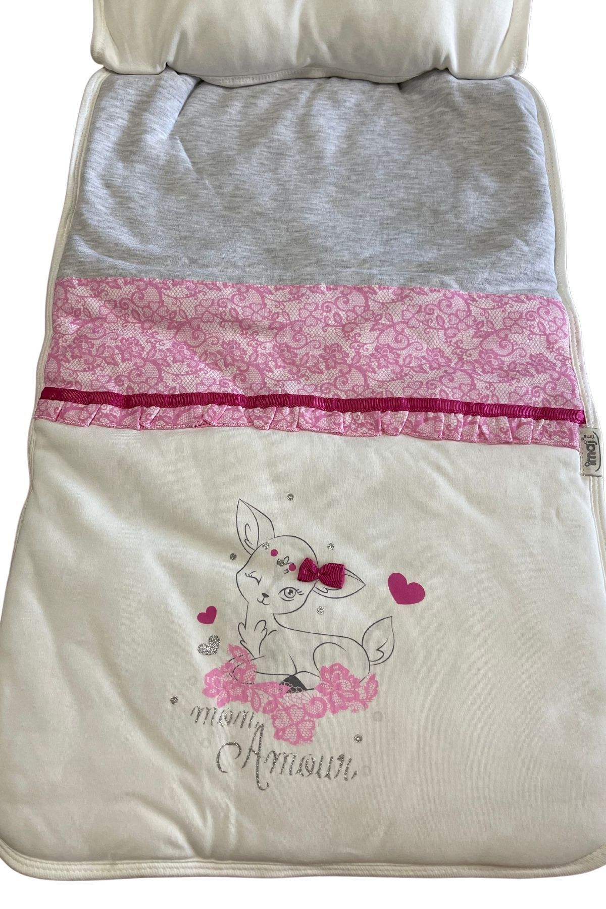 imajbebe Bebek Alt Açma Minderi, Bebek Bakım Örtüsü, Bebek Yastıklı Alt Değiştirme, %100 Pamuk, Kız Bebek fotoğrafı 2 (önizleme)