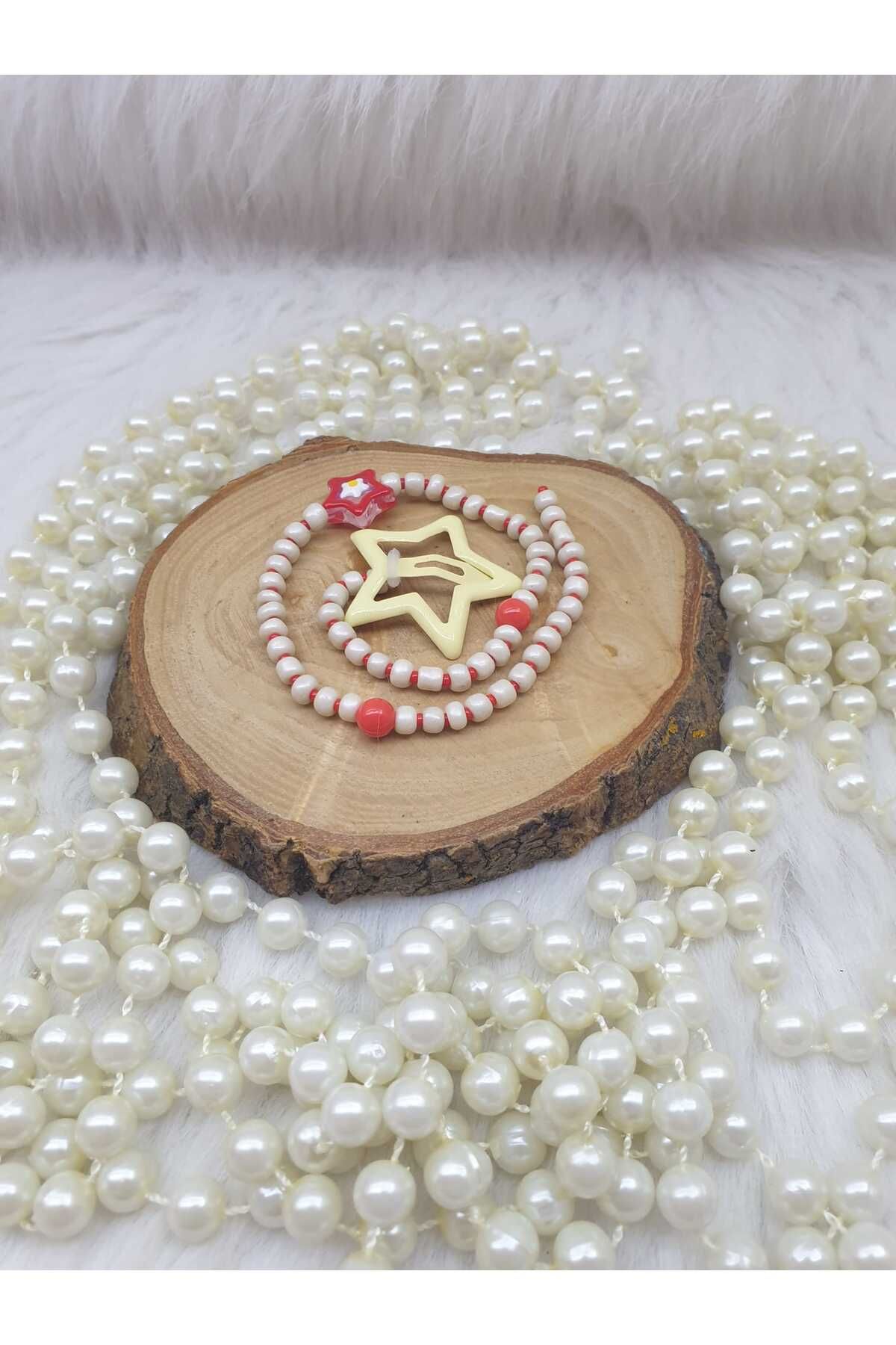 HAPPY HANDMADE-24cm Starry Clasp - Sheet Metal Bead and Hair Earring, Accessory and Gift 1