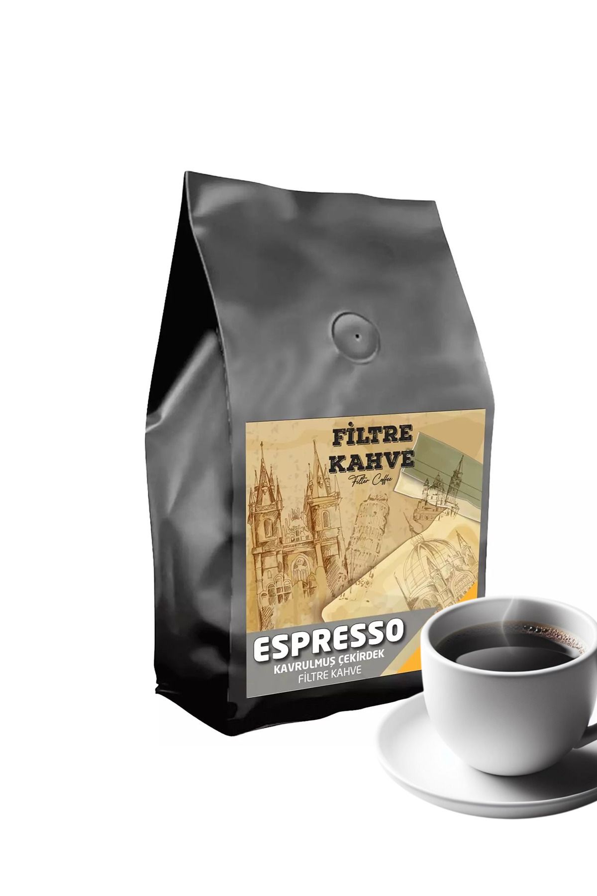 OrdoVeni Espresso Kavrulmuş Çekirdek Filtre Kahve 250 gr - Geleneksel Lezzet, Taze Ve Pratik - Coffee