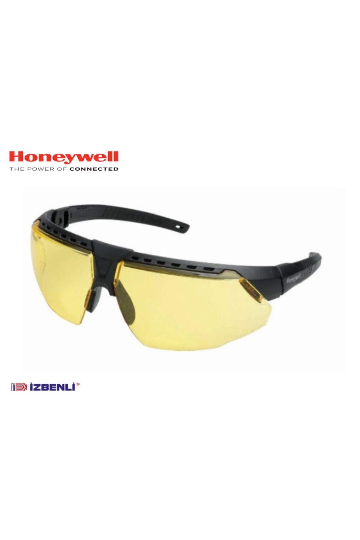 HONEYWELL 1034833 Avatar Black Frame Amber Lens Anti-Fog İş Güvenlik Gözlüğü