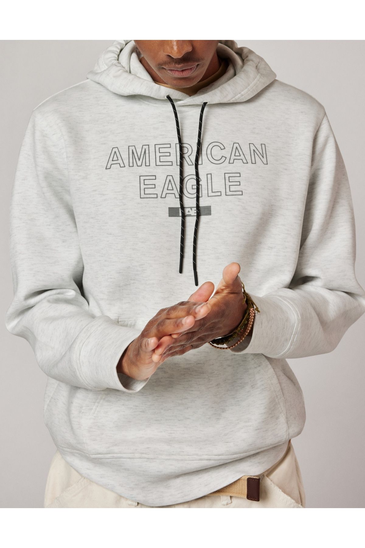 AMERICAN EAGLE-AE 24/7 Good Vibes Colorblock Hoodie 1