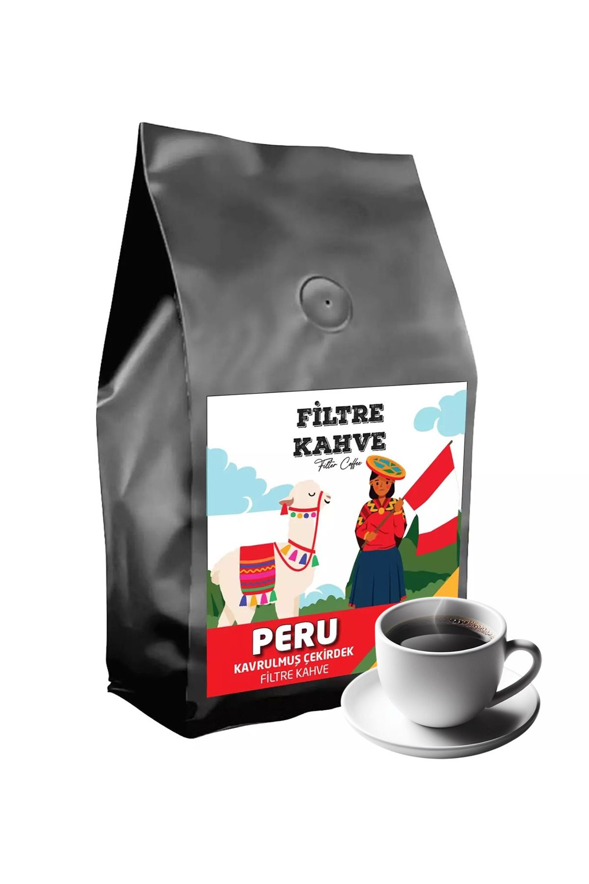 OrdoVeni Peru Kavrulmuş Çekirdek Filtre Kahve 250 Gr- Geleneksel Lezzet, Taze Ve Pratik - Coffee