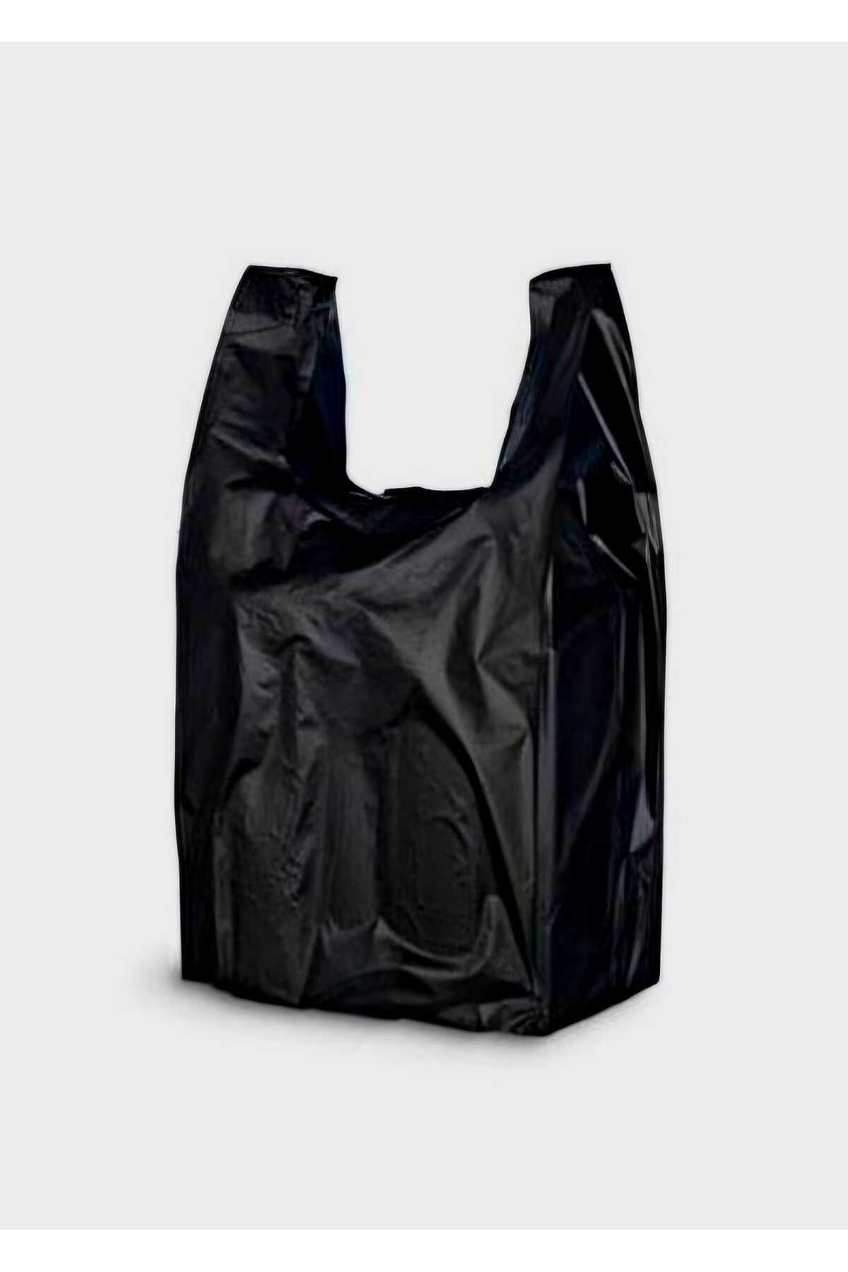 Siyah Hışır Atlet Poşet Market Manav Poşeti Çöp Poşeti Kalın Küçük Boy 1kg — Koksal Pack — Paketleme Malzemesi (6)