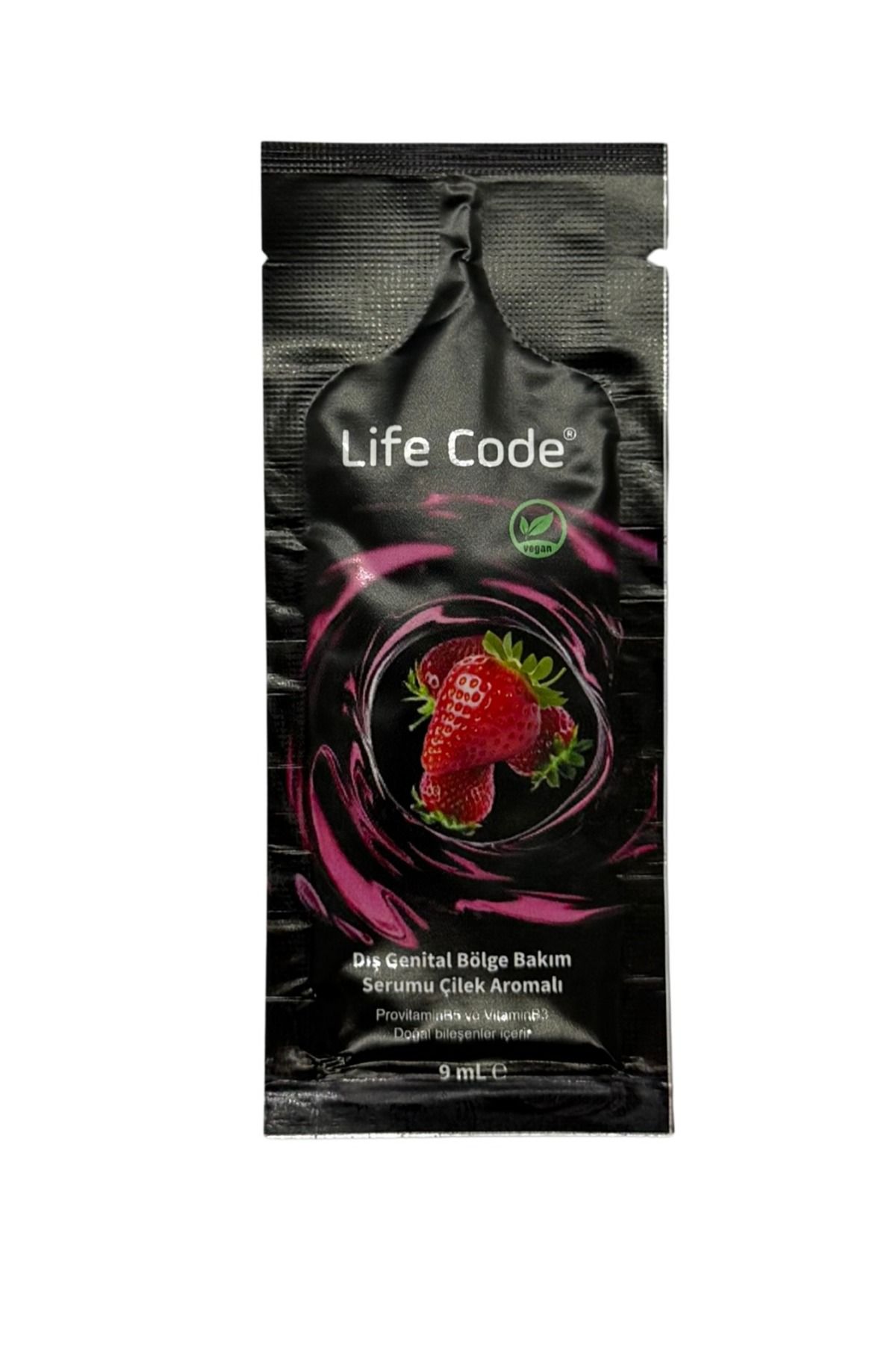 LİFE CODE Kaygantırıcı Genital Jel Serum Çilek Hazzı 9 Ml. Tek Kullanımlık