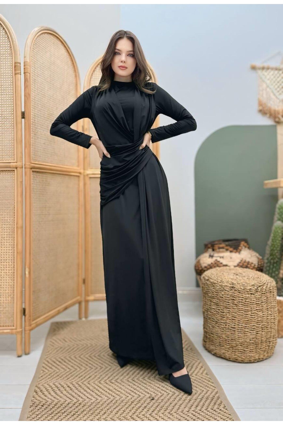 Cardella-Sandy Fabric Zr Model Lycra Rochie Hijab Rochie asortată 3