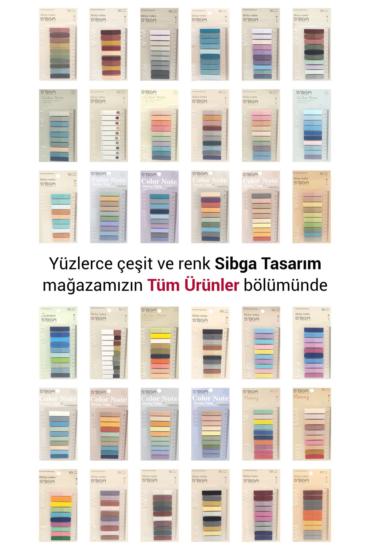 sibga tasarım-Post-It Transparent Pink Bookmark - 200 Sheets of Note Paper 7