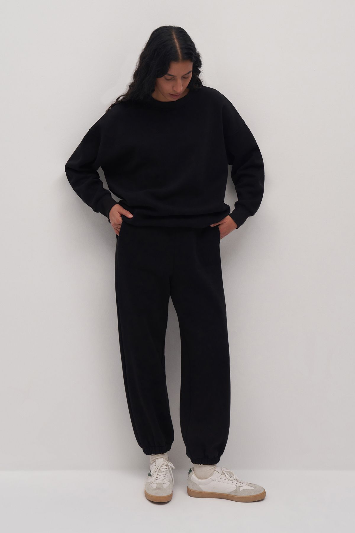 Siyah Basic Jogger Eşofman Altı - 1