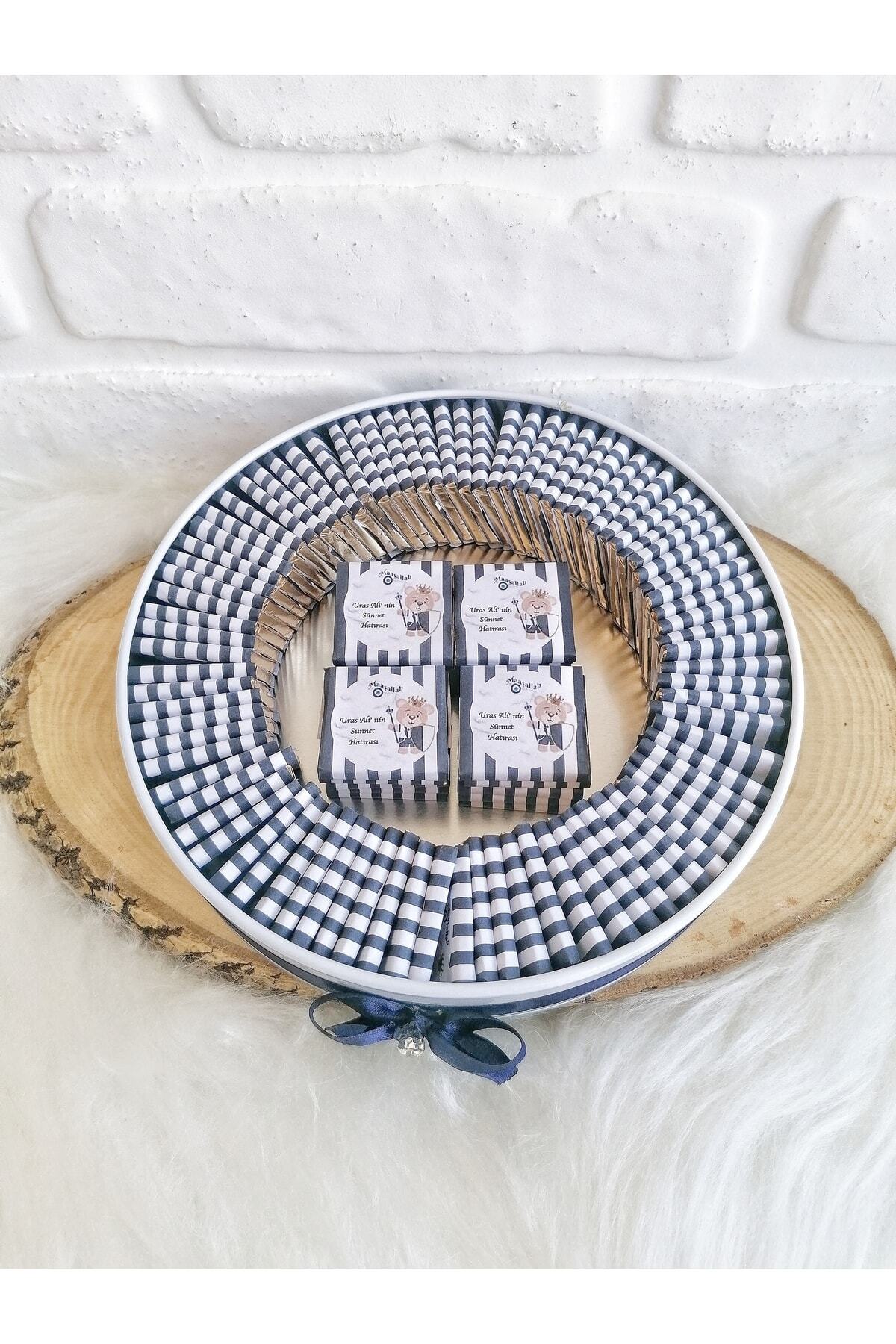 Genel Markalar Angel Gift Chocalate 100 Adet Isme Özel Ayıcıklı Sünnet Hatırası Hediyelik Erkek Bebek Çikolatası fotoğrafı 5 (önizleme)