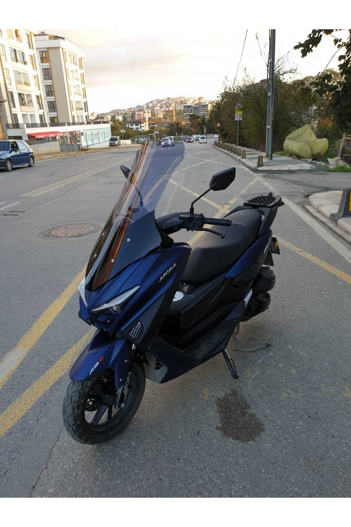 Arora Max T 150 Siperlik Ön Cam 2022-2025 Model 78cm Füme Renkli 4mm UZUN CAM