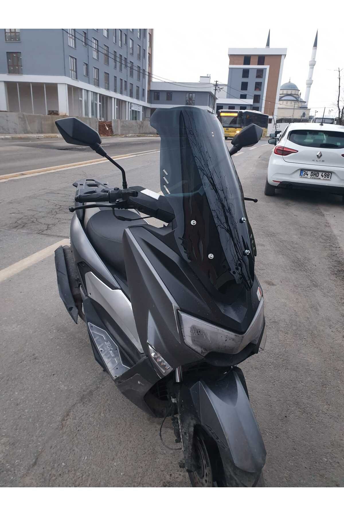 Arora ZRX 200 Siperlik Ön Cam 2022 Model 75cm Siyah Renkli 4mm UZUN CAM