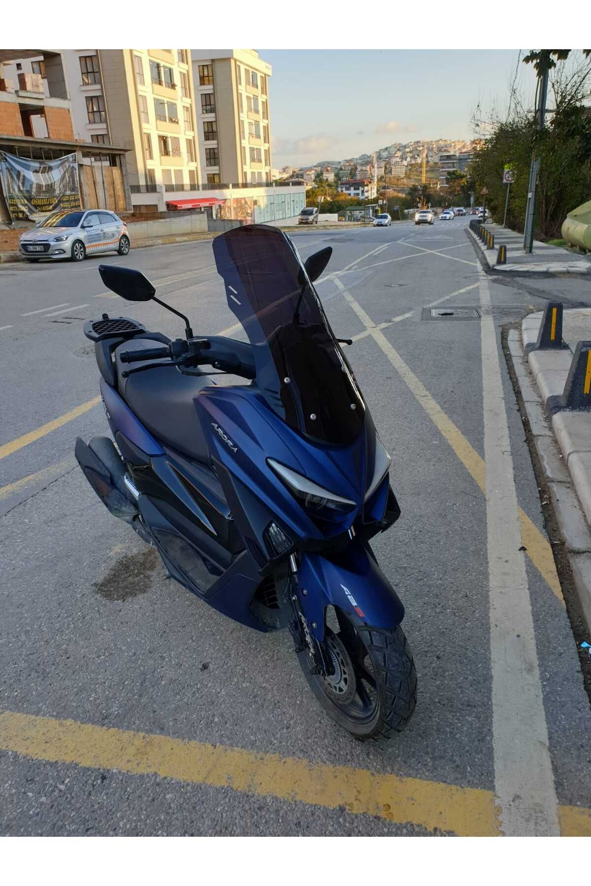 Arora Max T 150 Siperlik Ön Cam 2022-2025 Model 65cm Siyah Renkli 4mm ORTA BOYLU CAM