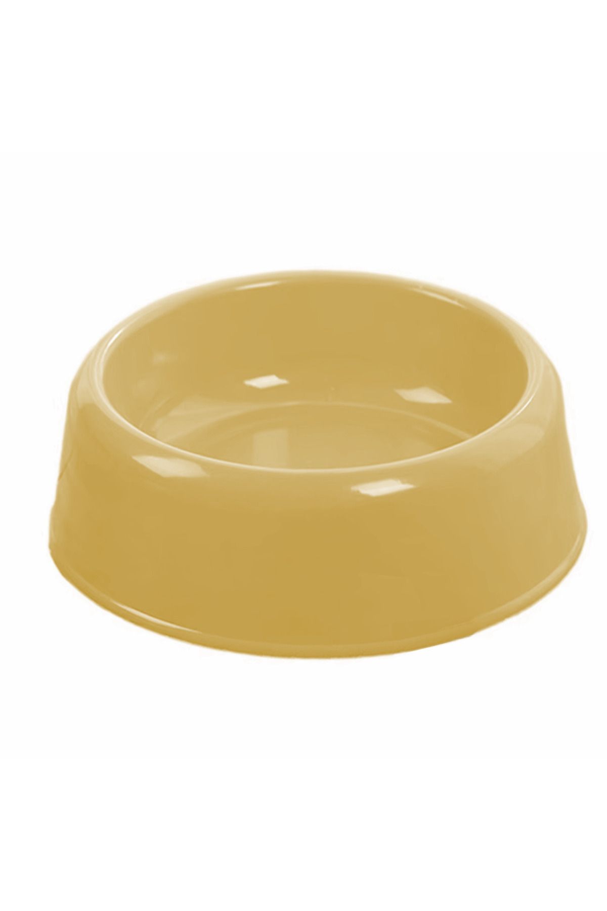 OEM Kedi Köpek Plastik Mama Ve Su Kabı 20 cm - 200 ml Sarı