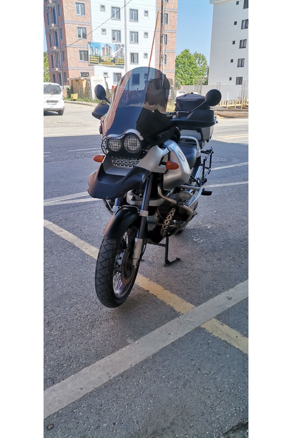 Bmw R 1150 ADV Siperlik Ön Cam 2002-2006 Model 52cm Siyah Renkli 4mm