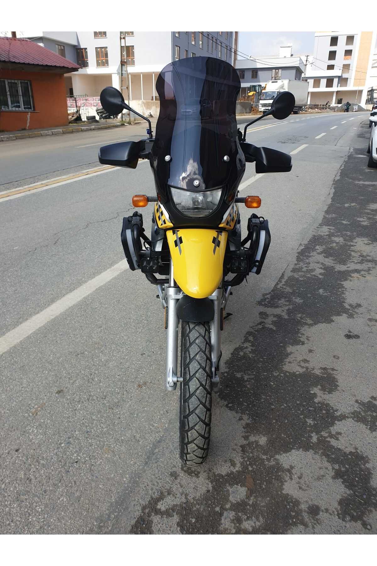 Bmw F650 GS Siperlik Ön Cam ( 3 Delikli ) 1999-2003 Model 58cm siyah Renkli 4mm