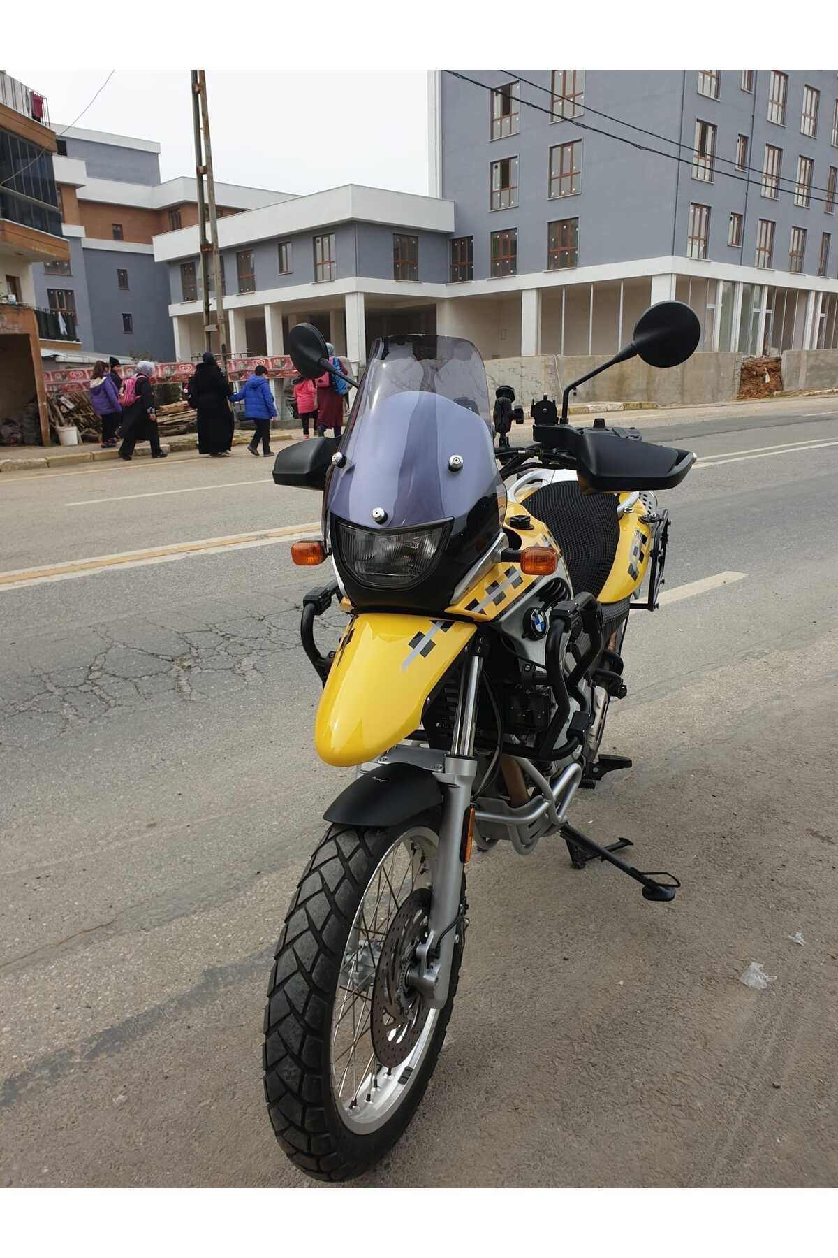Bmw F650 GS Siperlik Ön Cam ( 3 Delikli ) 1999-2003 Model 35cm Füme Renkli 4mm