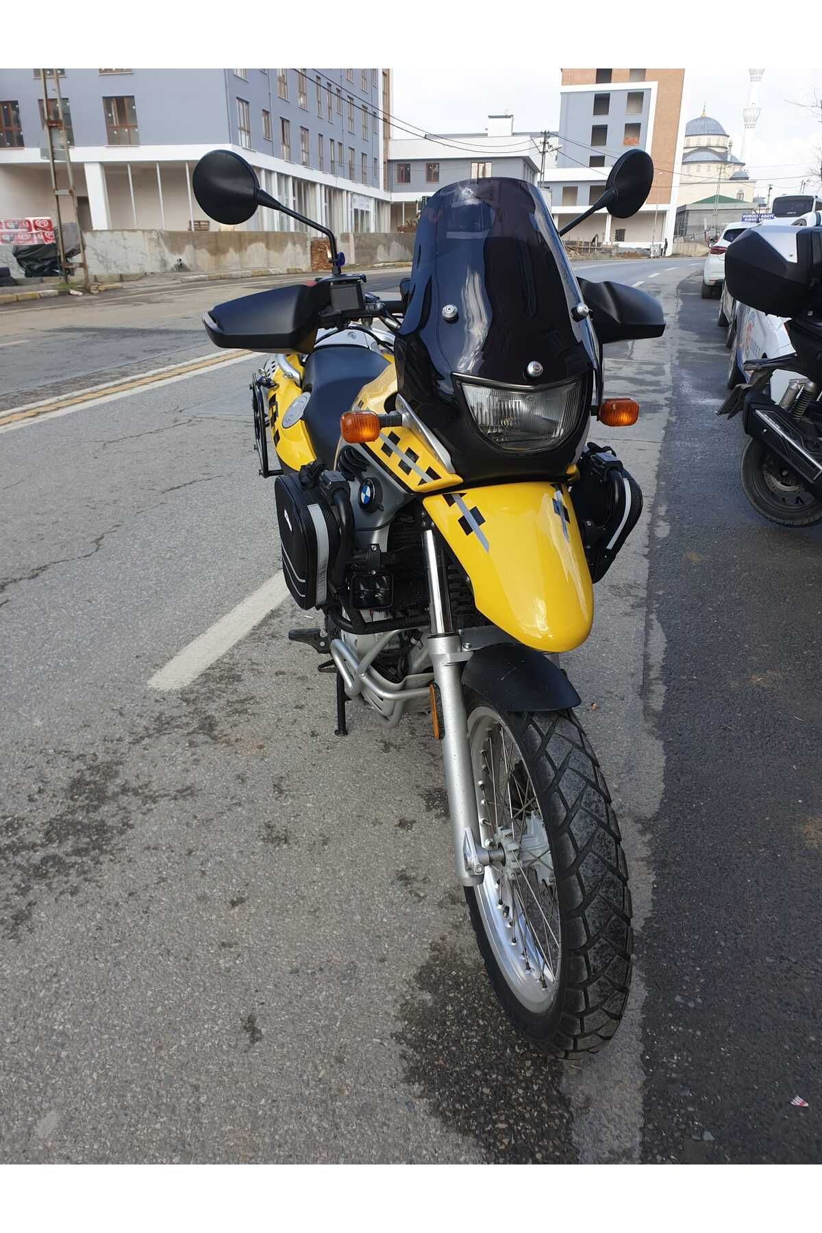 Bmw F650 GS Siperlik Ön Cam ( 3 Delikli ) 1999-2003 Model 35cm siyah Renkli 4mm