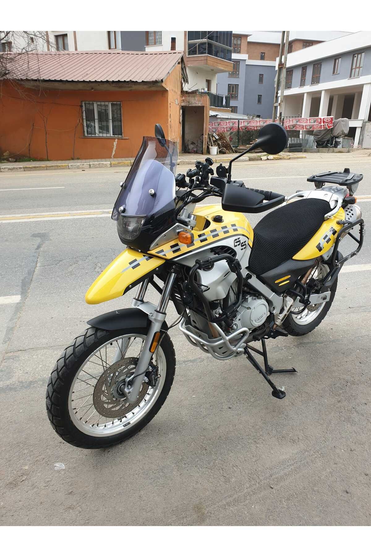 Bmw F650 GS Siperlik Ön Cam ( 3 Delikli ) 1999-2003 Model 35cm Füme Renkli 4mm