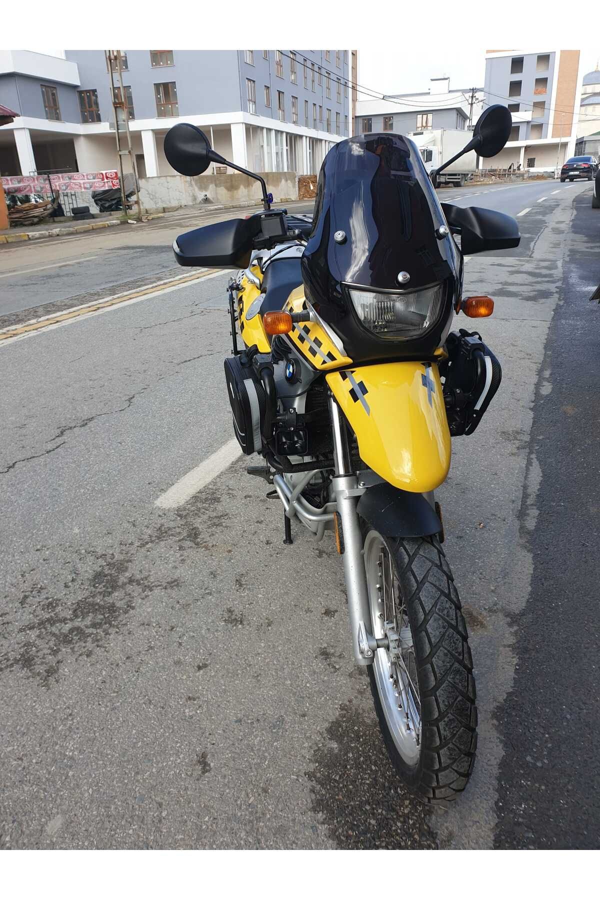 Bmw F650 GS Siperlik Ön Cam ( 3 Delikli ) 1999-2003 Model 35cm siyah Renkli 4mm