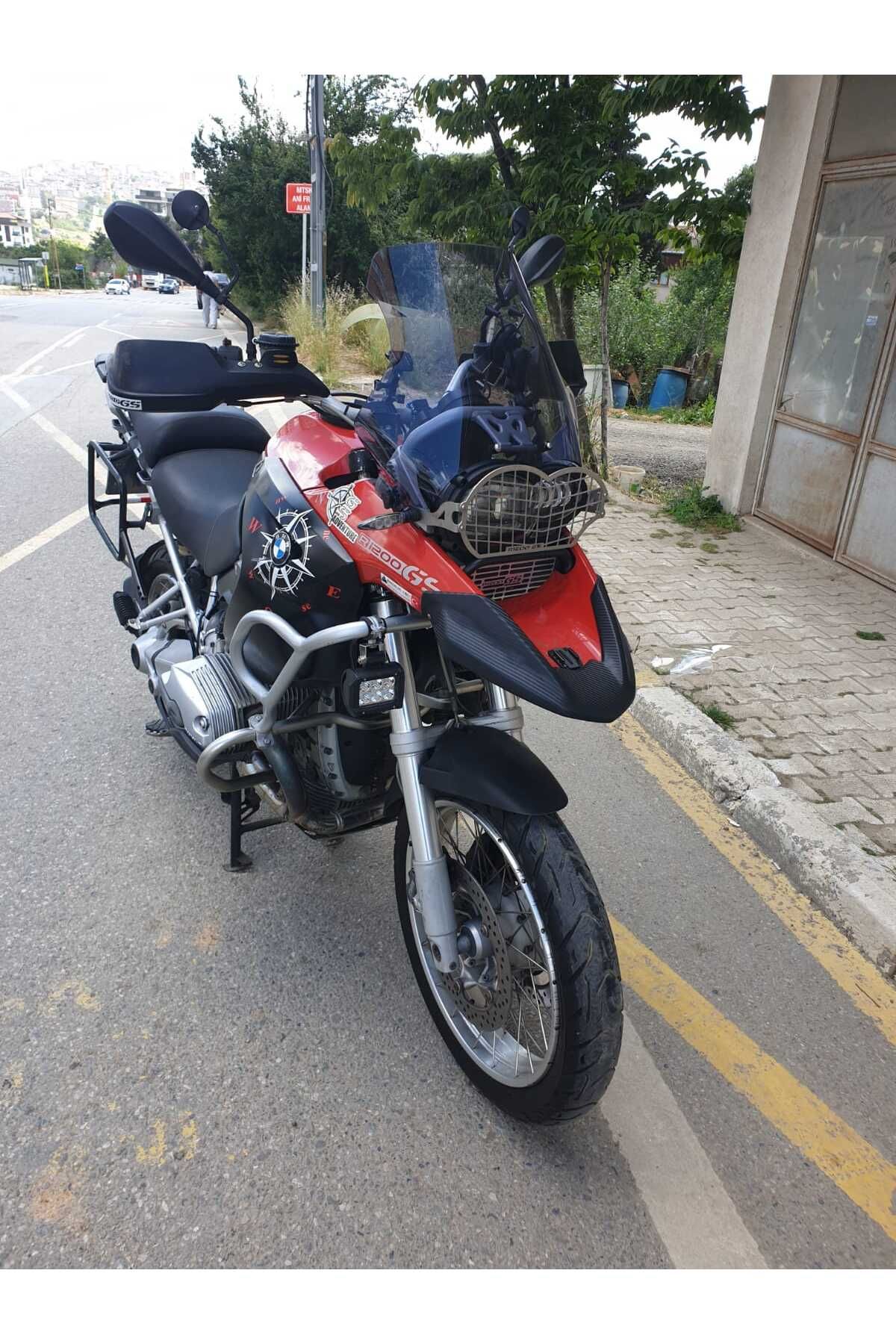 Bmw R 1200 GS Siperlik Ön Cam 2004-2012 Model 40cm Füme Renkli 4mm ORTA BOYLU CAM