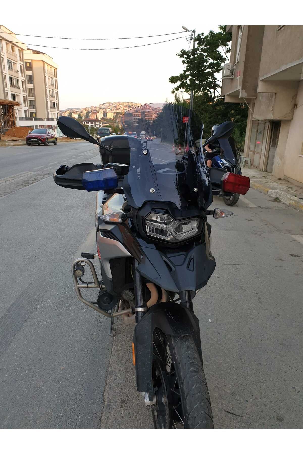 Bmw F850 GS ADV Siperlik Ön Cam 2018-2023 Model 46cm Füme Renkli 4mm