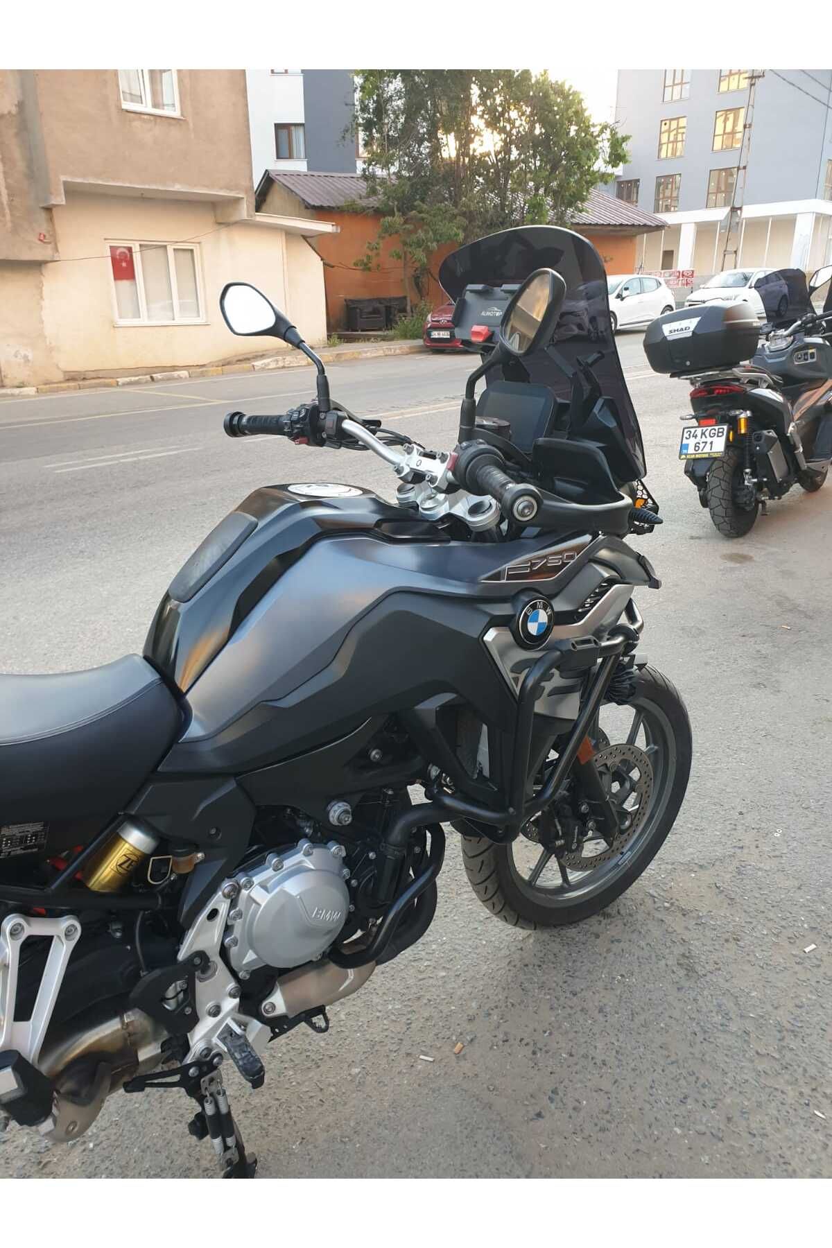 Bmw F750 Siperlik Ön Cam 2018-2023 Model 48cm Siyah Renkli 4mm