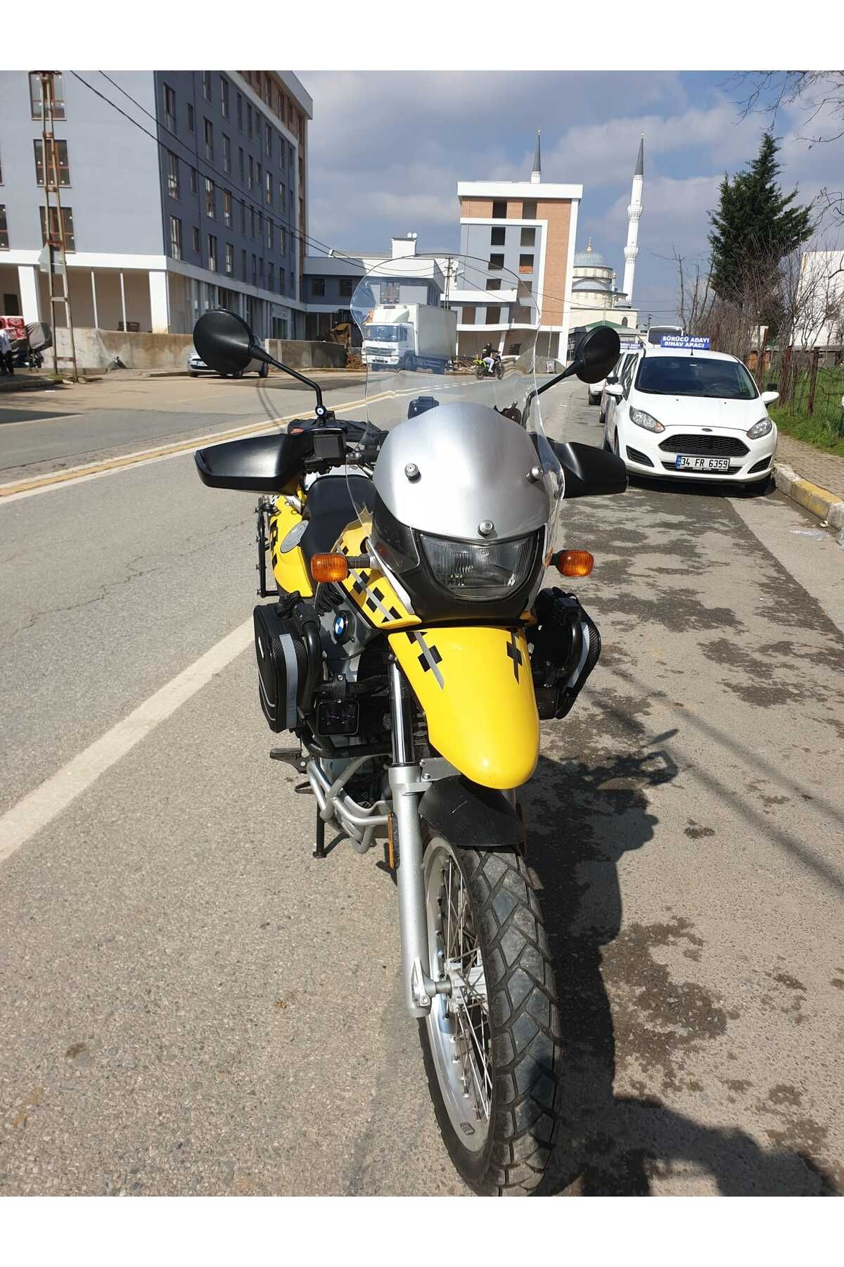 Bmw F650 GS Siperlik Ön Cam ( 3 Delikli ) 1999-2003 Model 58cm Şeffaf Renkli 4mm
