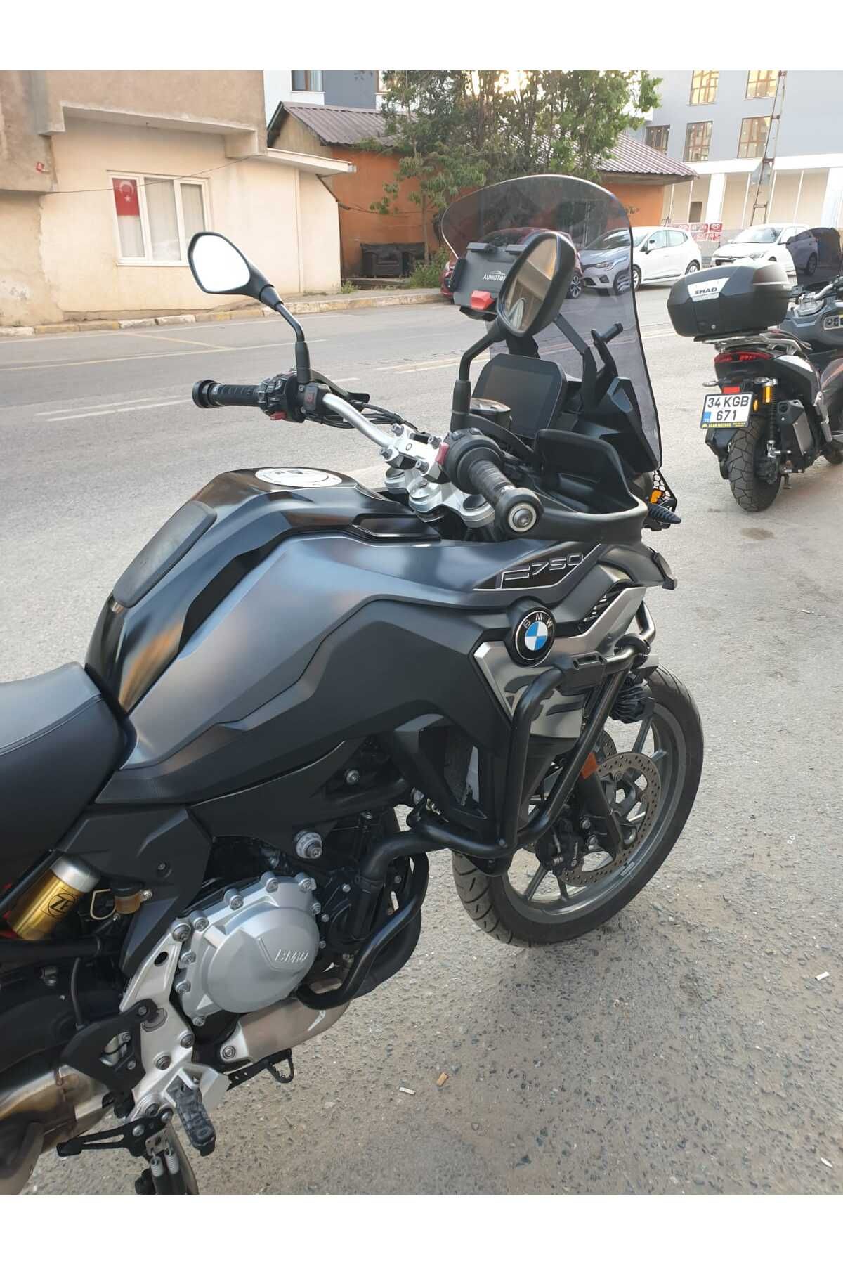 Bmw F750 Siperlik Ön Cam 2018-2023 Model 48cm Füme Renkli 4mm