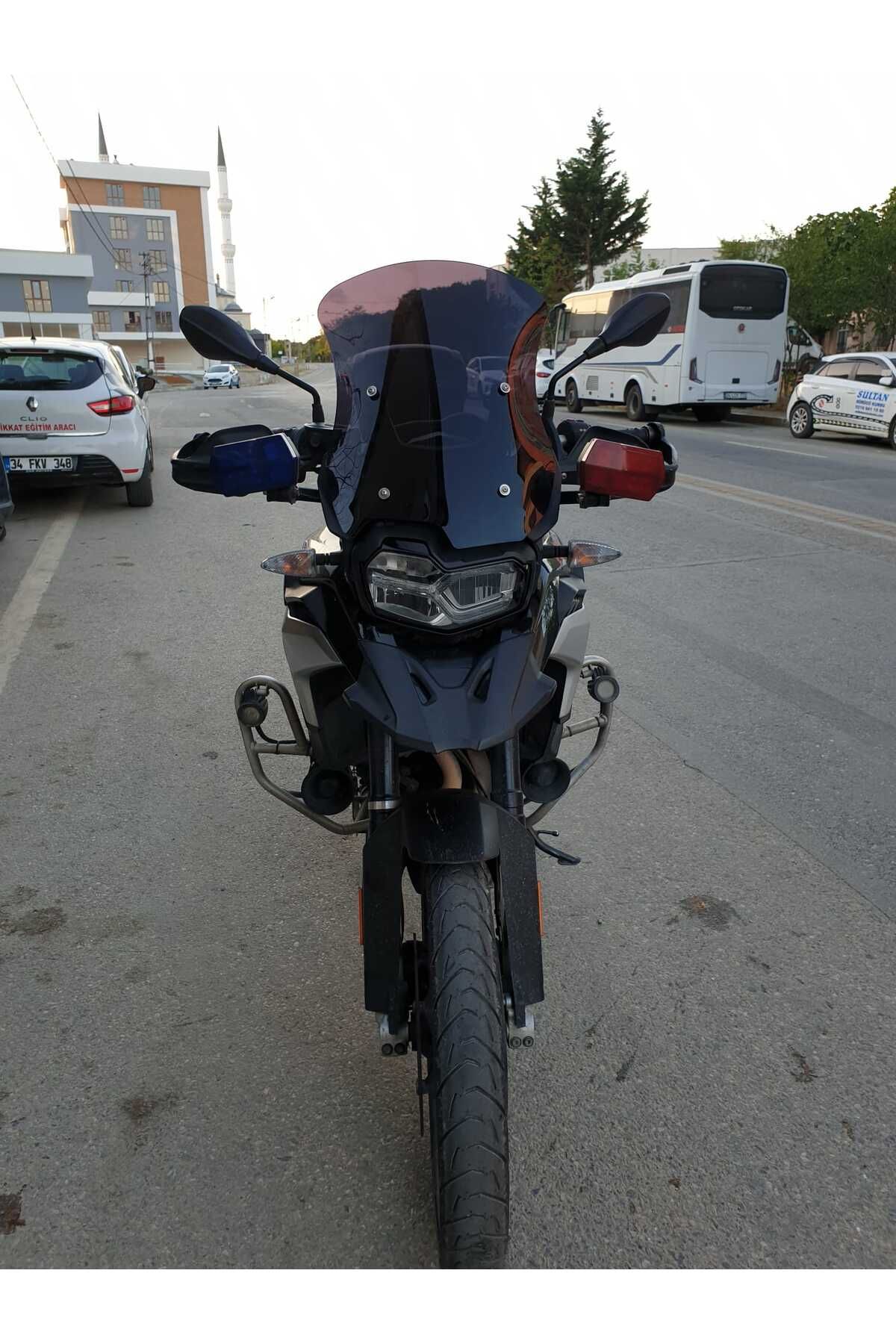 Bmw F850 GS ADV Siperlik Ön Cam 2018-2023 Model 46cm Siyah Renkli 4mm