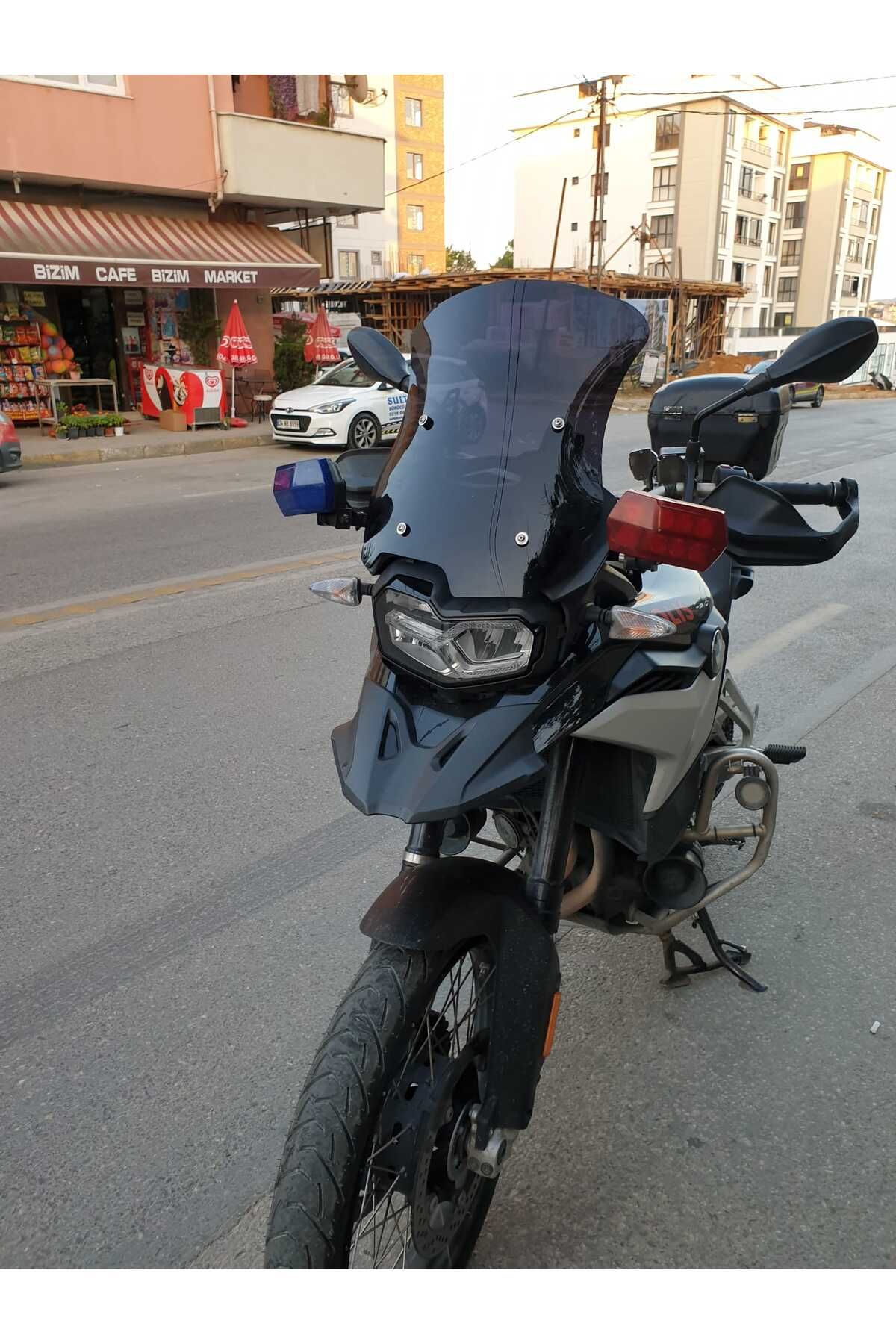 Bmw F850 GS ADV Siperlik Ön Cam 2018-2023 Model 46cm Siyah Renkli 4mm
