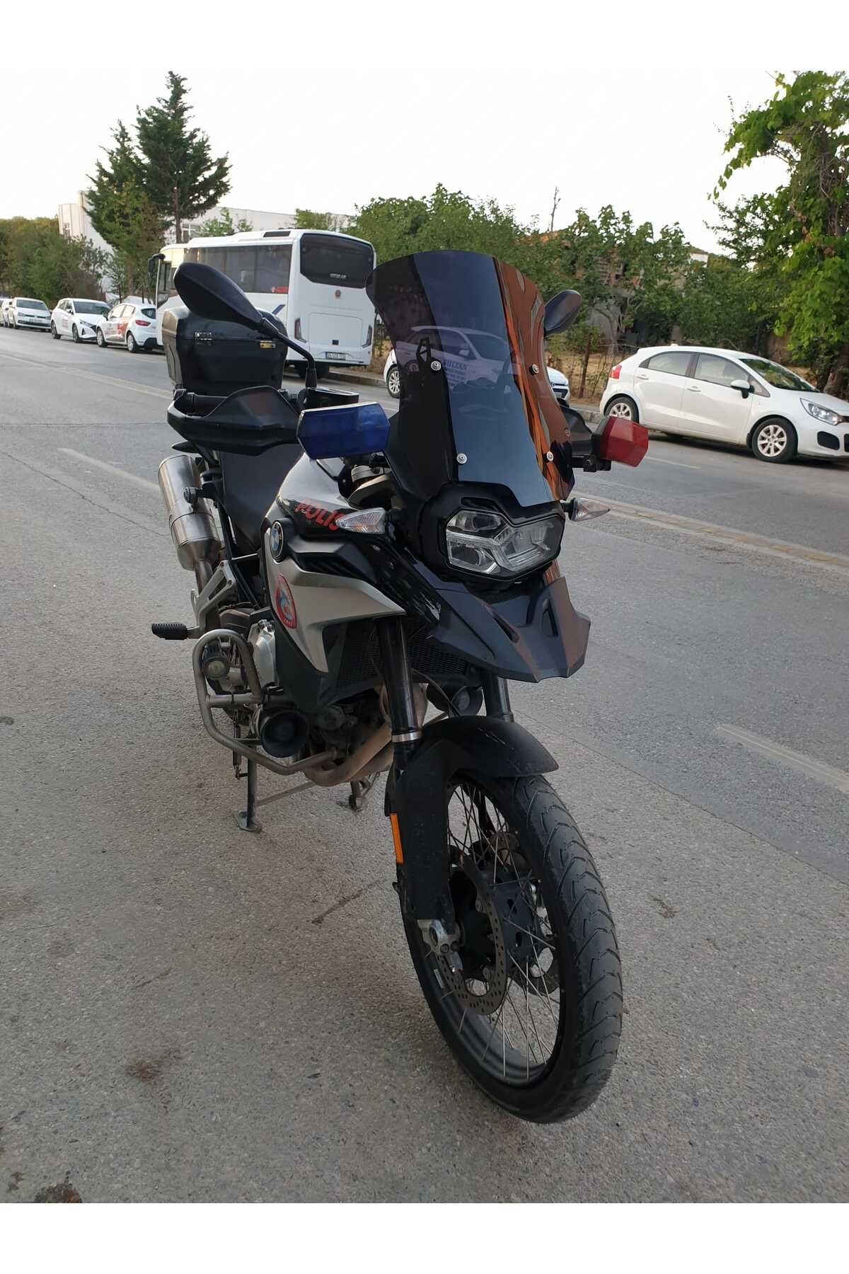 Bmw F850 GS ADV Siperlik Ön Cam 2018-2023 Model 46cm Siyah Renkli 4mm