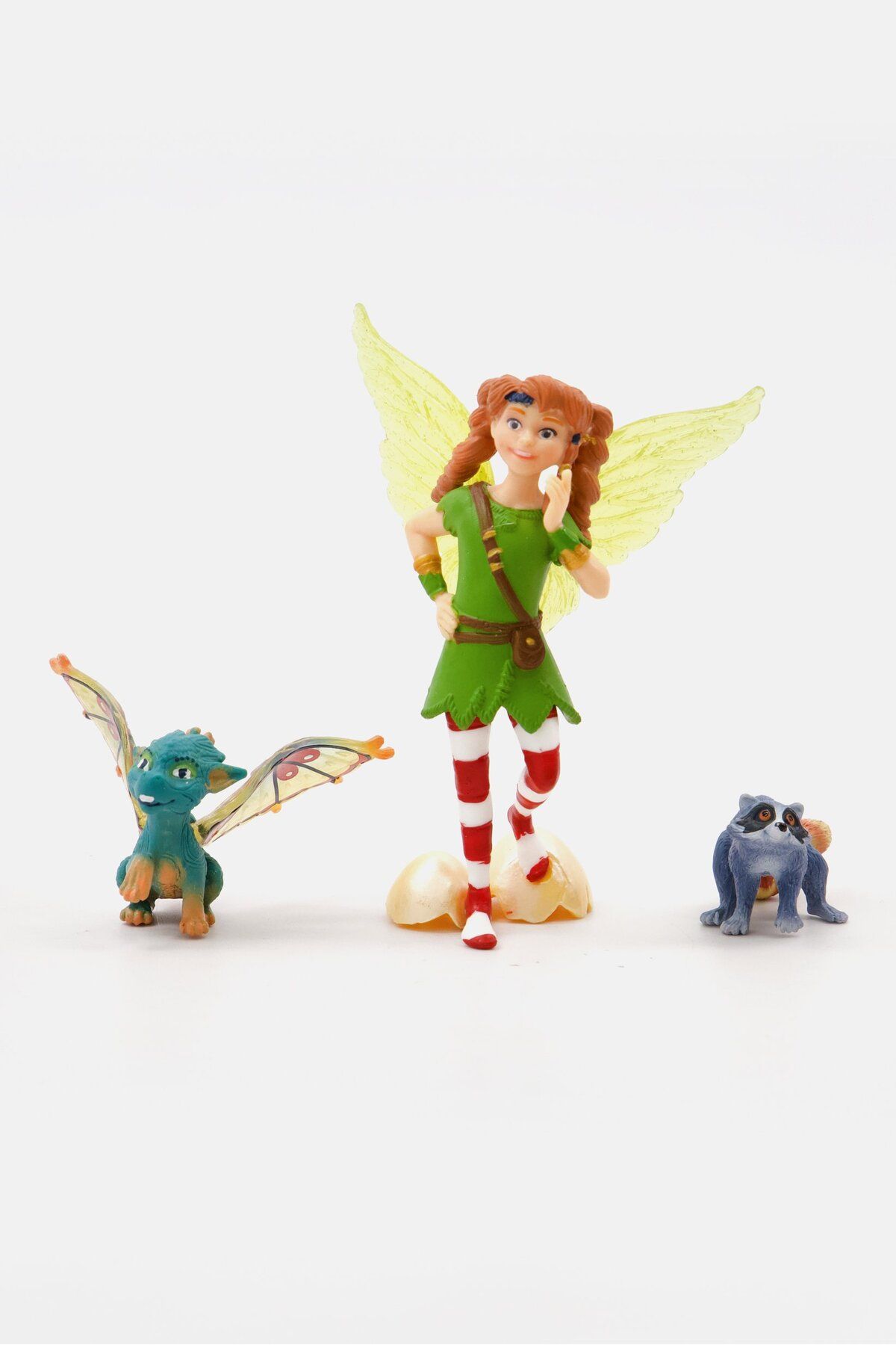 SCHLEICH-Movie Marween With Nugur And Piuh Toy Figure Set, Green Combo 4