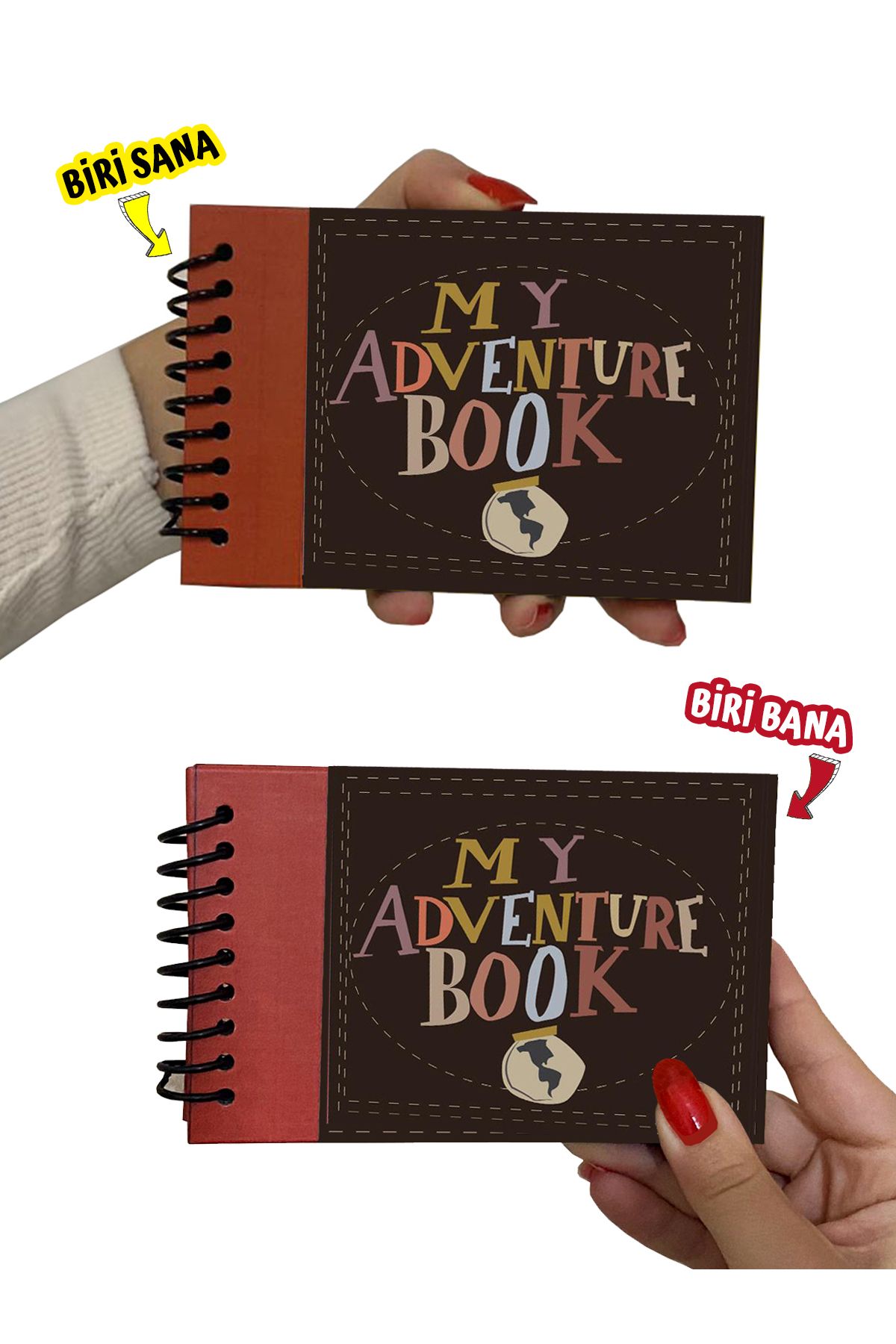 PAKLON Biri Sana Biri Bana 2 Adet CEP BOY My Adventure Book Anı Defteri