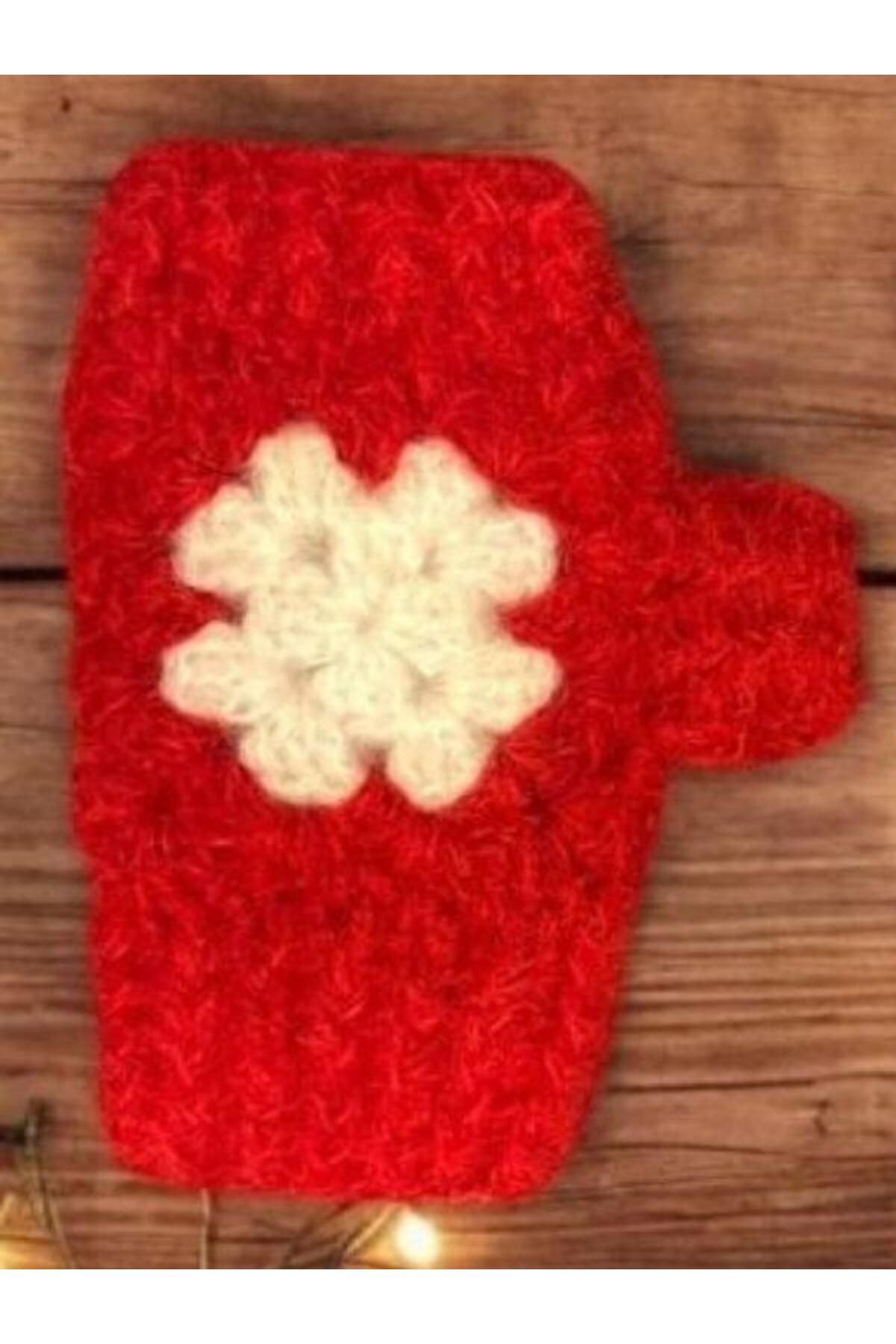 Zekids-New Year's Themed Handmade Hand Knitted Single Fingered Motif Gloves 5