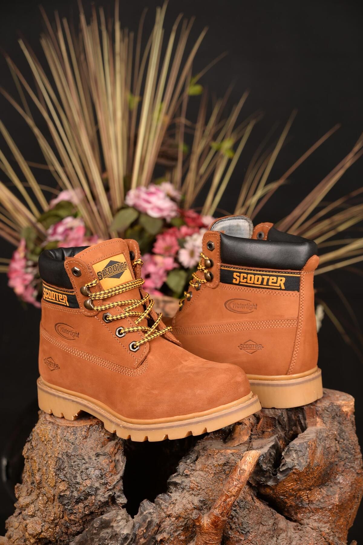 Scooter Cizme Unisex De Iarnă 100% Impermeabile Din Piele Naturală, Confortabile, În Stil Negru, Cu Tehnologie De Talpă Anti-alunecare Garantată