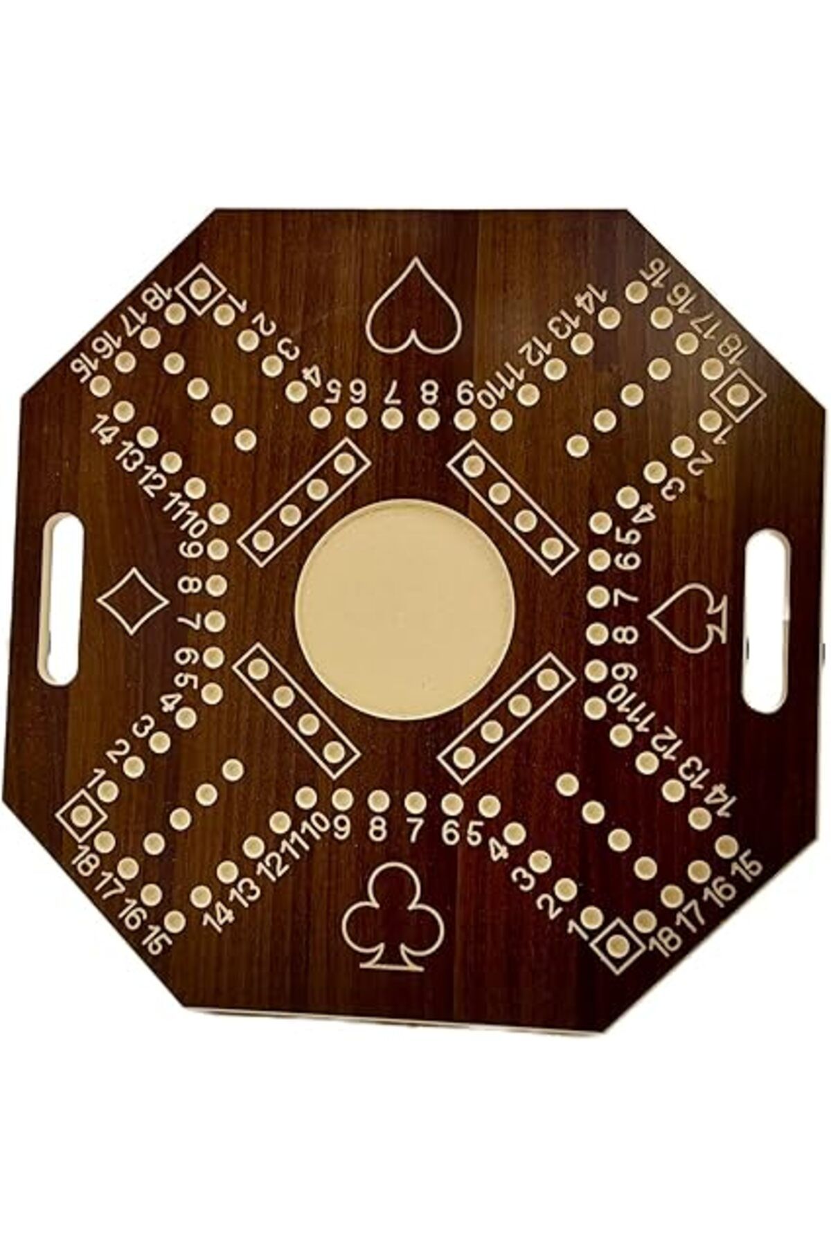 ALBADER-Numbered Jackaroo Wooden Board Game Big-Size For 4 Players With Cards & Marbles 2