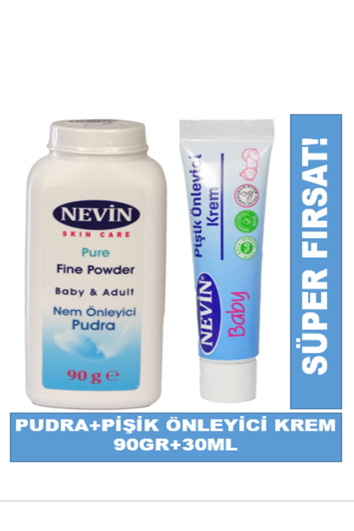 nevin NEM ÖNLEYİCİ PUDRA+PİŞİK ÖNLEYİCİ KREM