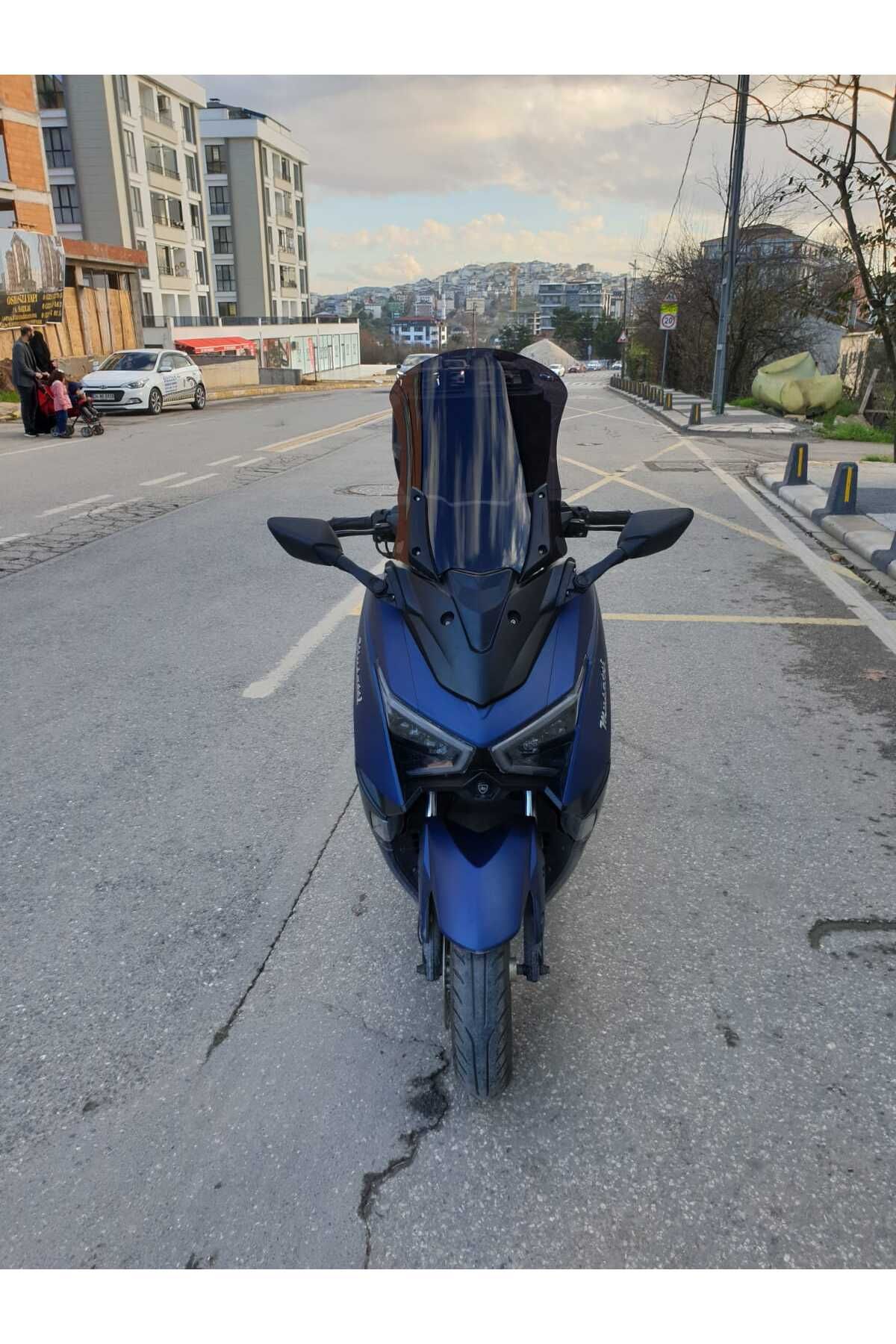 Musatti Glamaro Max 125 Siperlik Ön Cam 2023-2025 Model 50cm Siyah Renkli 4mm UZUN CAM