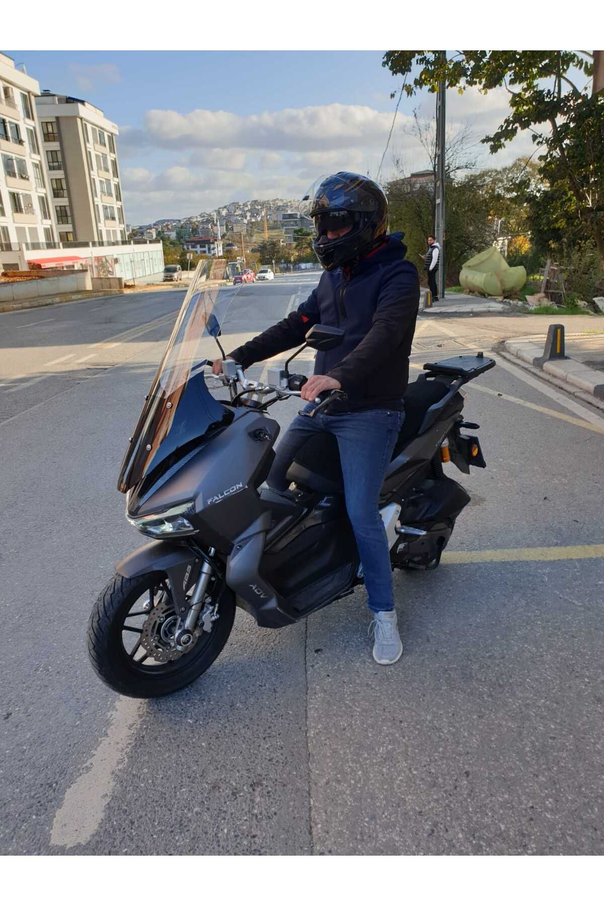 Falcon Trex 188 Siperlik Ön Cam 2022-2025 Model 78cm şeffaf Renkli 4mm UZUN CAM