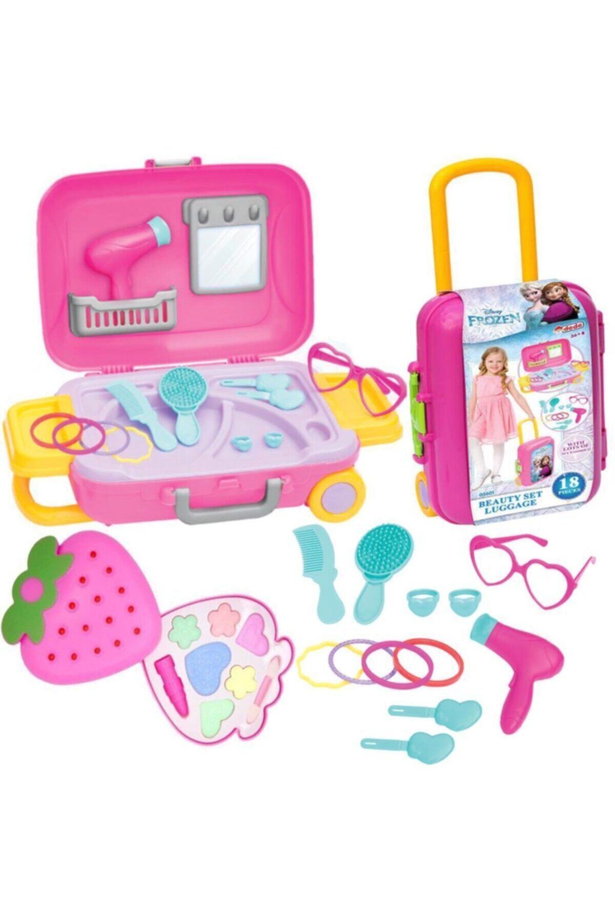 Oyuncakhane Frozen Elsa Oyuncak Güzellik Set Bavulum + Sürülebilir