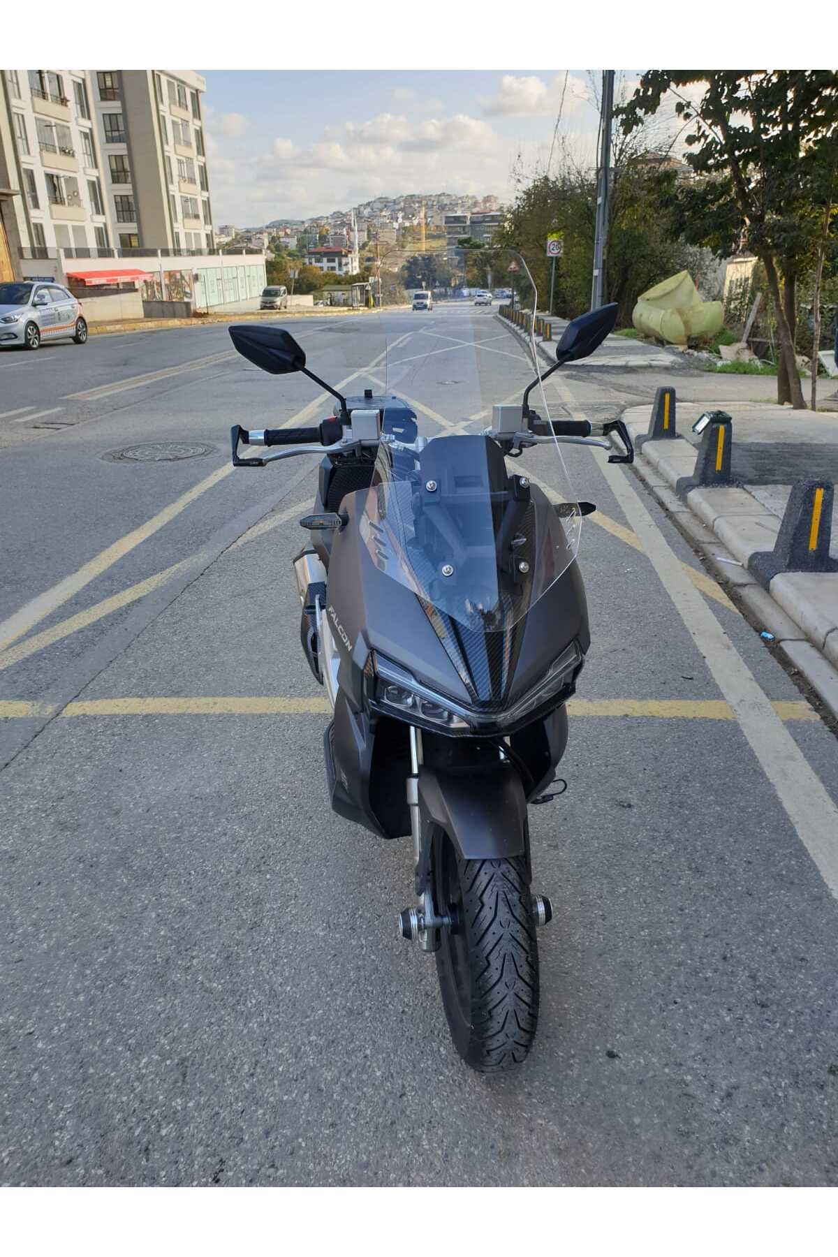 Falcon Trex 188 Siperlik Ön Cam 2022-2025 Model 75cm Şeffaf Renkli 4mm UZUN CAM