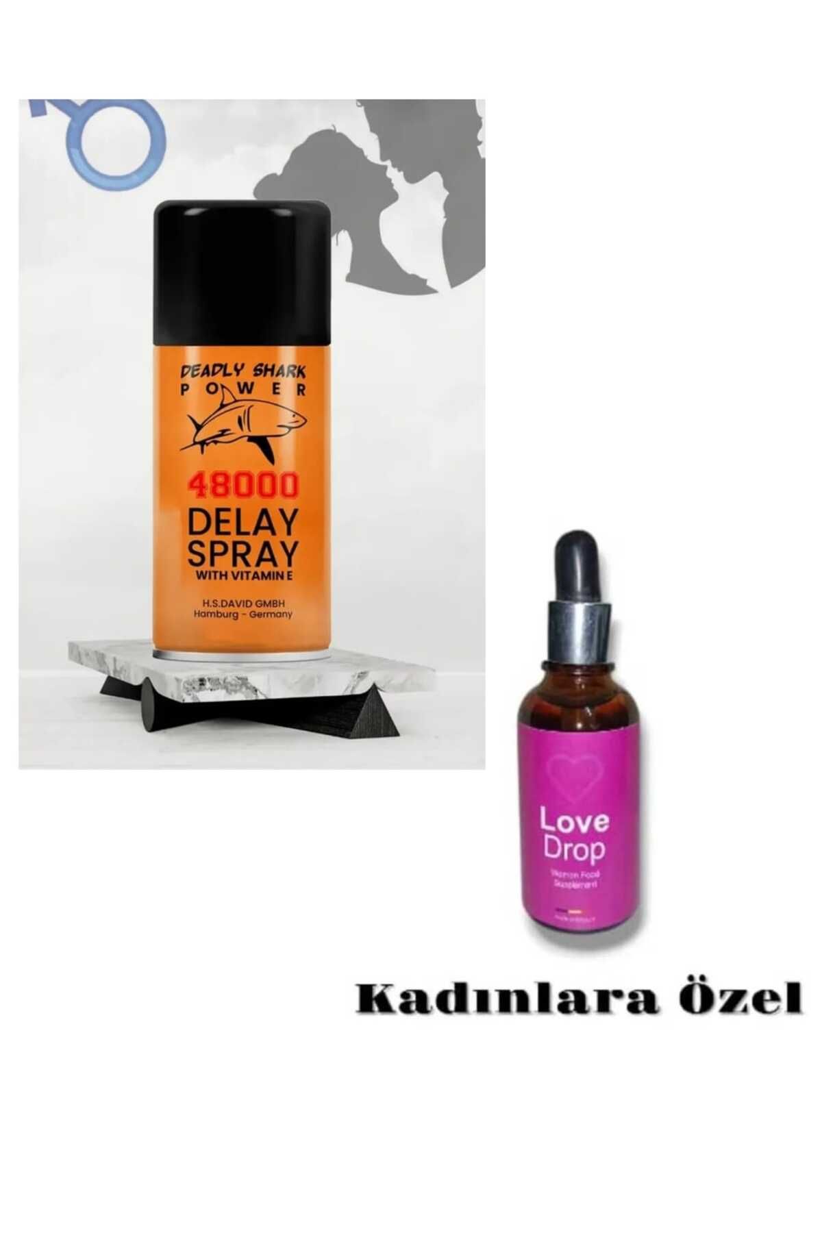 LOVE DROPS Erkeklere Özel Dikleştrici Sprey X Kadınlara Özel Aşk Arttırıcı Damla