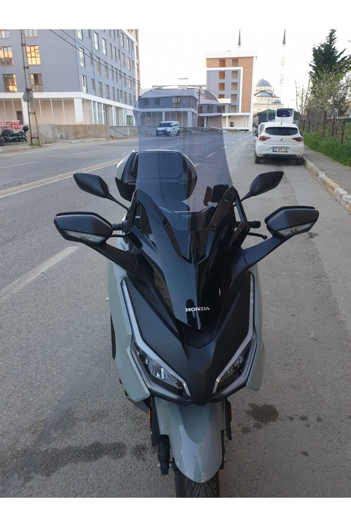 Honda Forza 250 Siperlik Ön Cam 2021-2025 Model 63cm Füme Renkli 4mm UZUN CAM