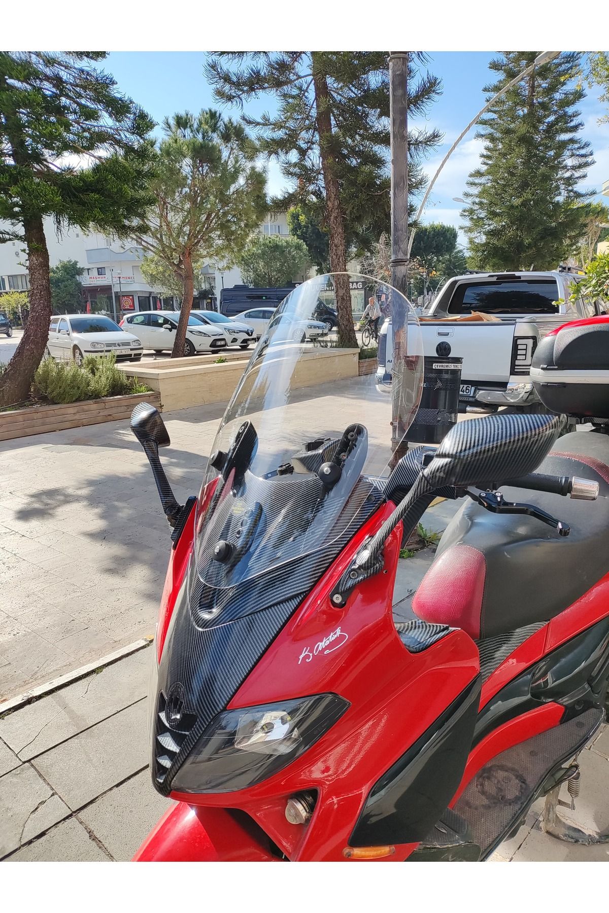 Gilera Nexus 500 Siperlik Ön Cam 2004-2008 Model 58cm Şeffaf Renkli 4mm