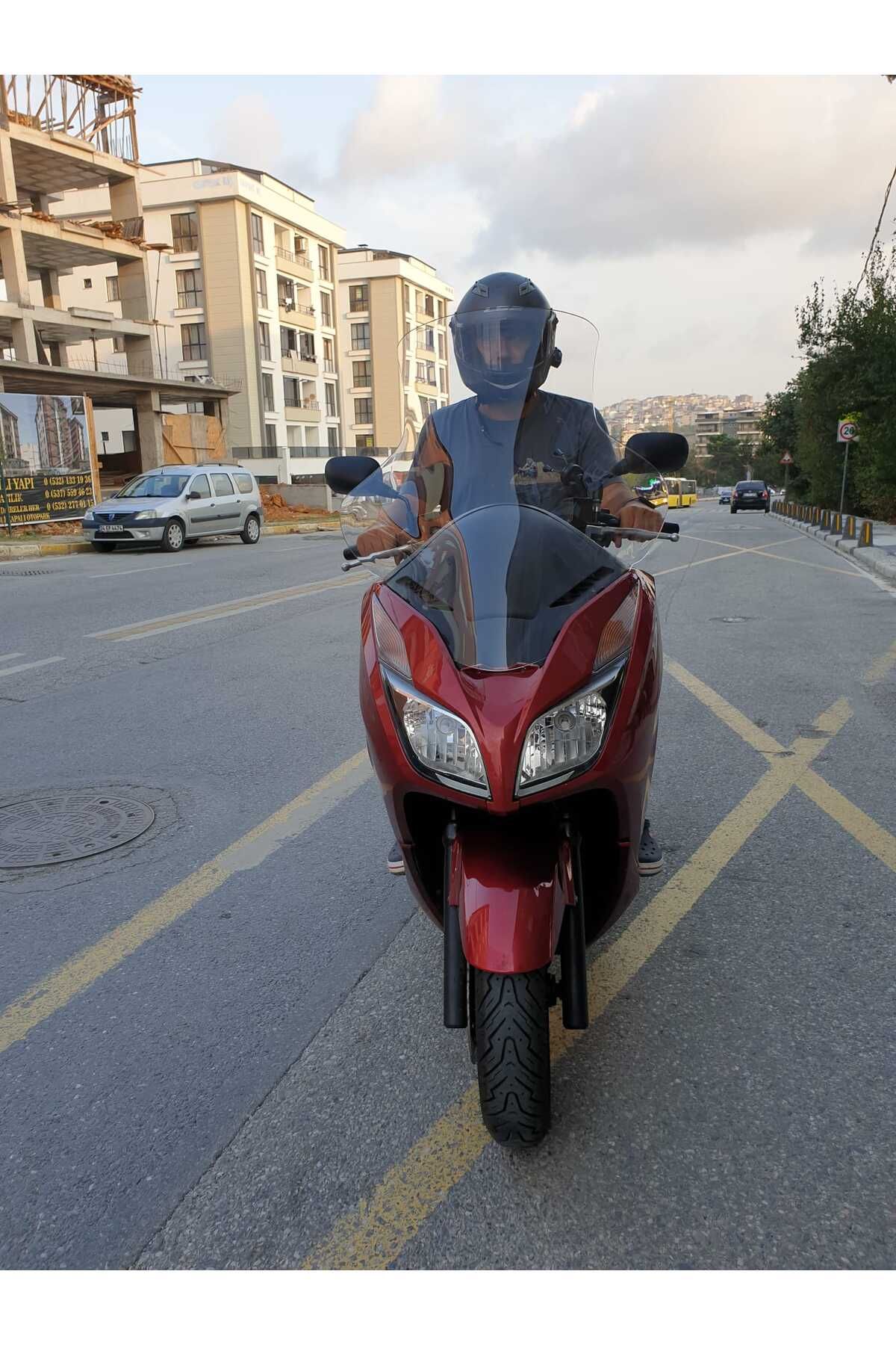 Honda Forza 300 Siperlik Ön Cam 2014-2017 Elcikli 78cm şeffaf Renkli 4mm UZUN CAM