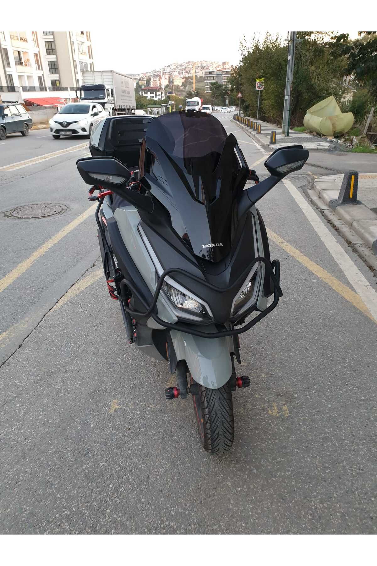 Honda Forza 250 Siperlik Ön Cam 2021-2025 Model 47cm Siyah Renkli 4mm BOY