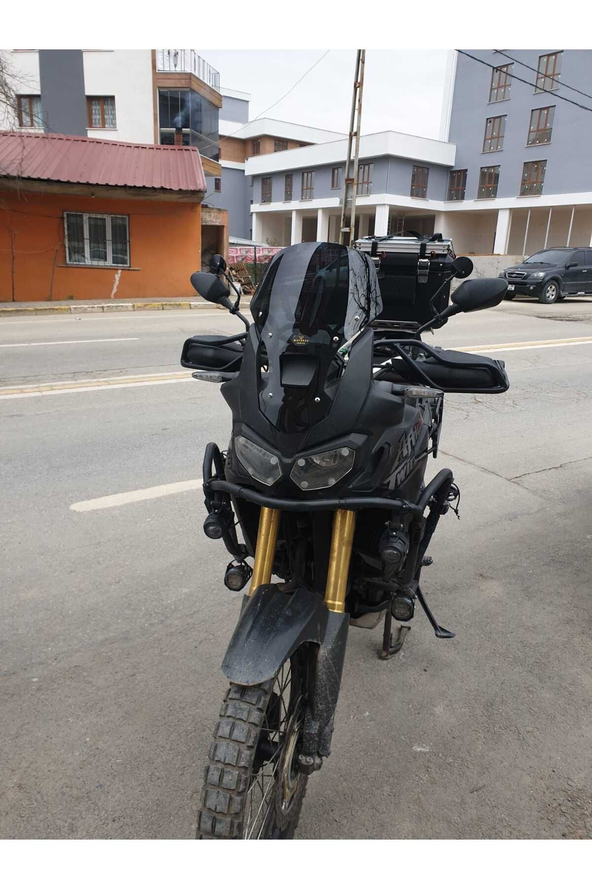 Honda Afrika Twin CRF 1000 Ön Cam 2016 2020 Model 45cm Siyah Renkli 4mm KISA CAM