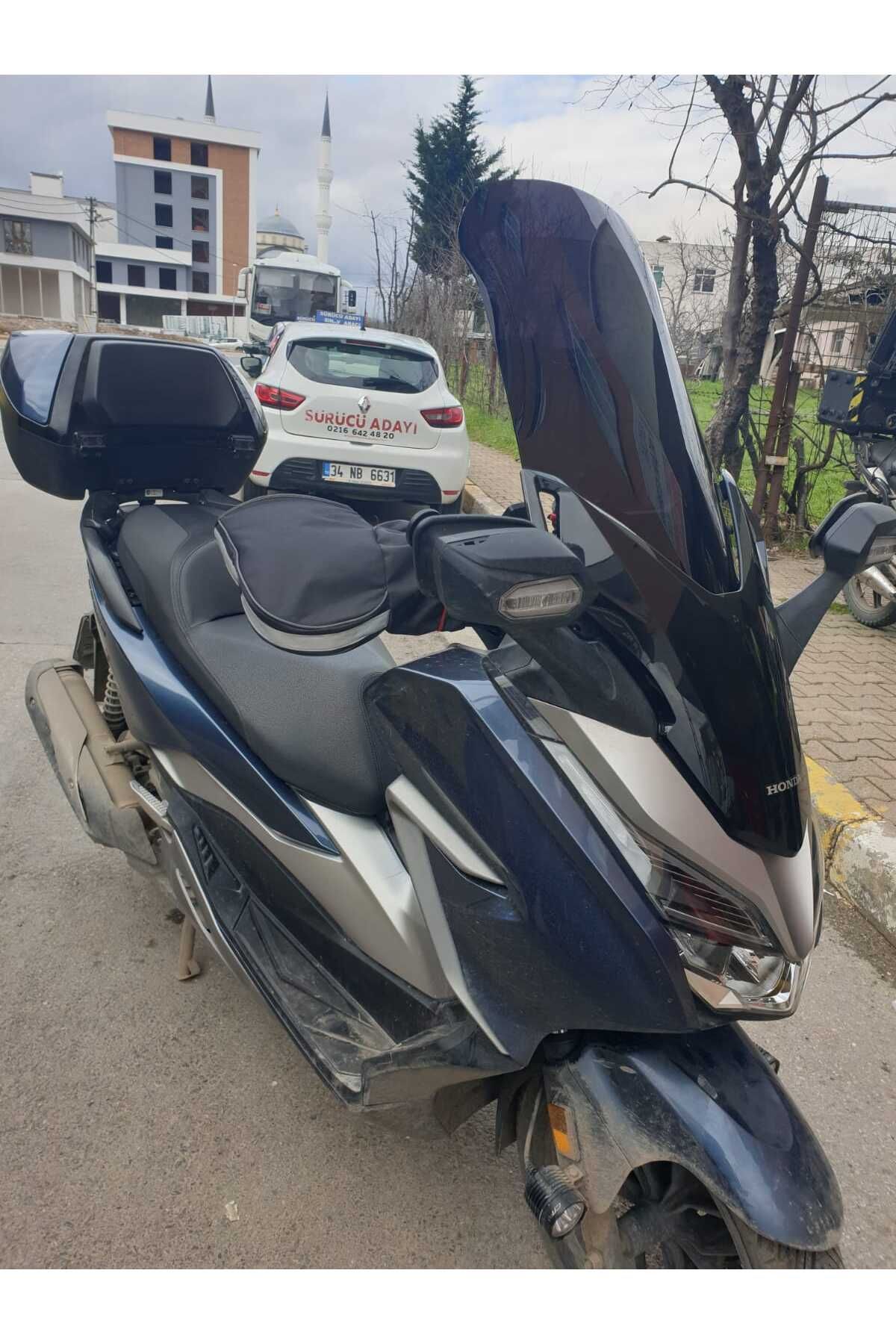 Honda Forza 250 Siperlik Ön Cam 2018 2020 Model 58cm Siyah Renkli 4mm