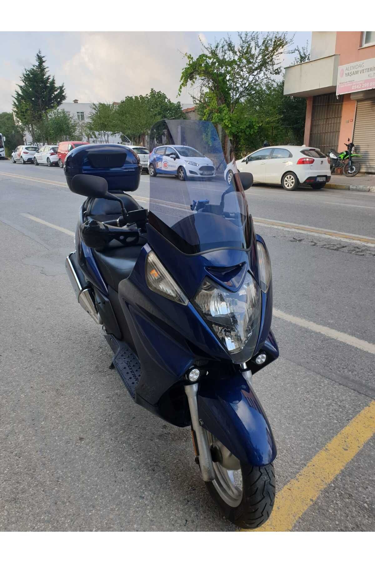 Honda Silverwing SWT 400 Siperlik Ön Cam 2006 2009 Model 52cm Füme Renkli 4mm